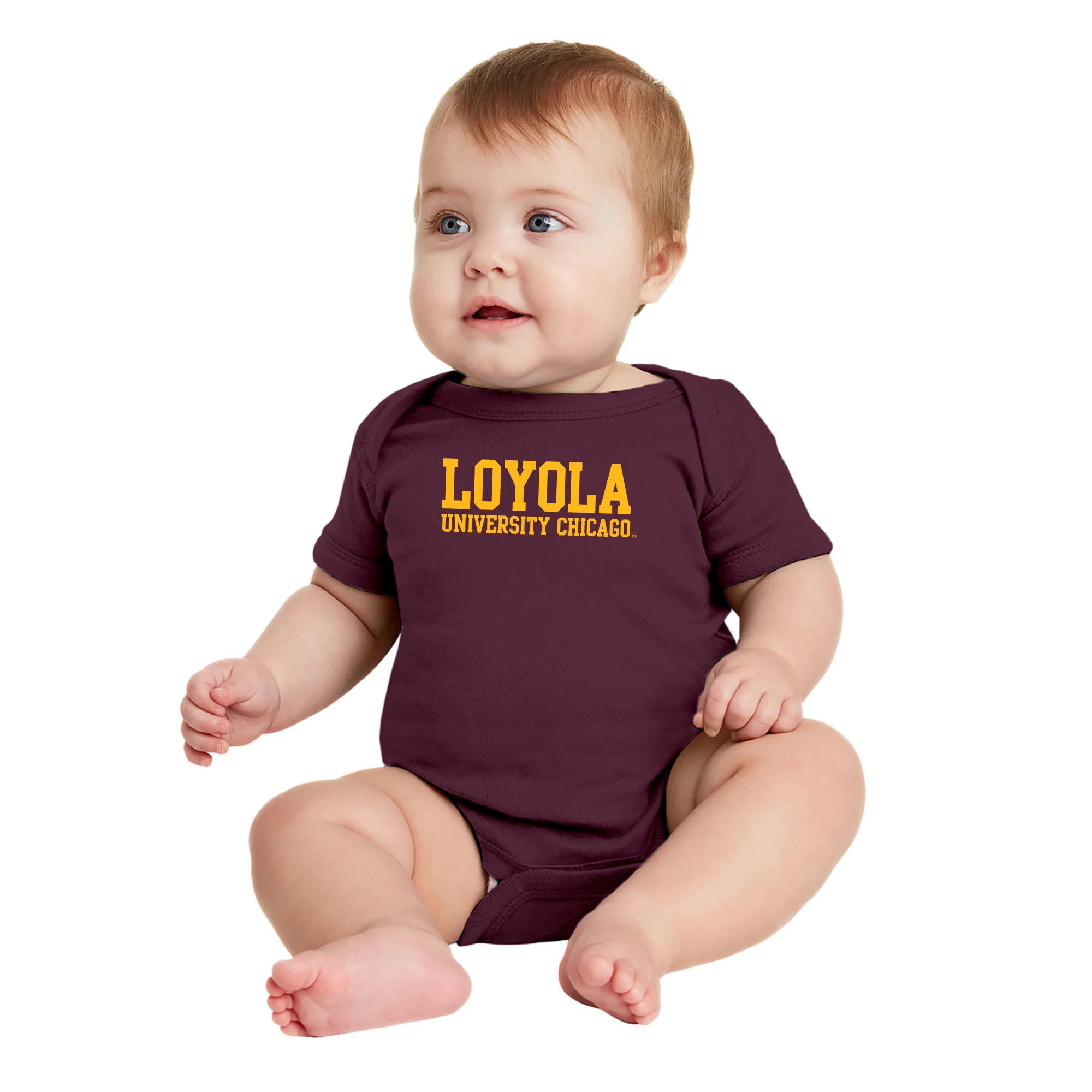 Loyola Chicago Basic Block Creeper - Maroon - Image 3