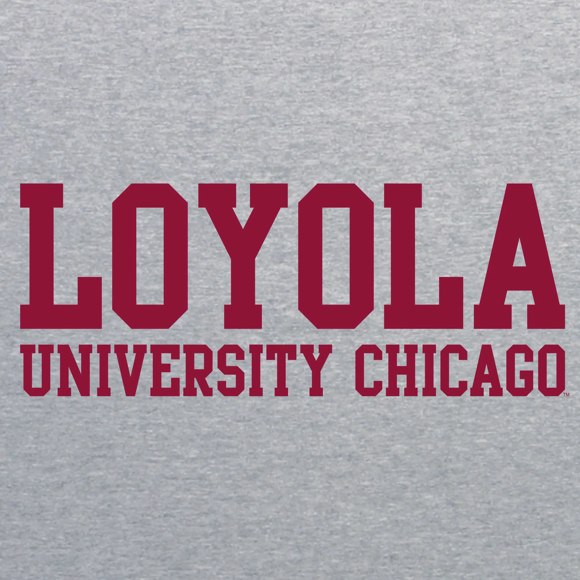 Loyola University Chicago Ramblers Basic Block Hoodie - Sport Grey - Image 2