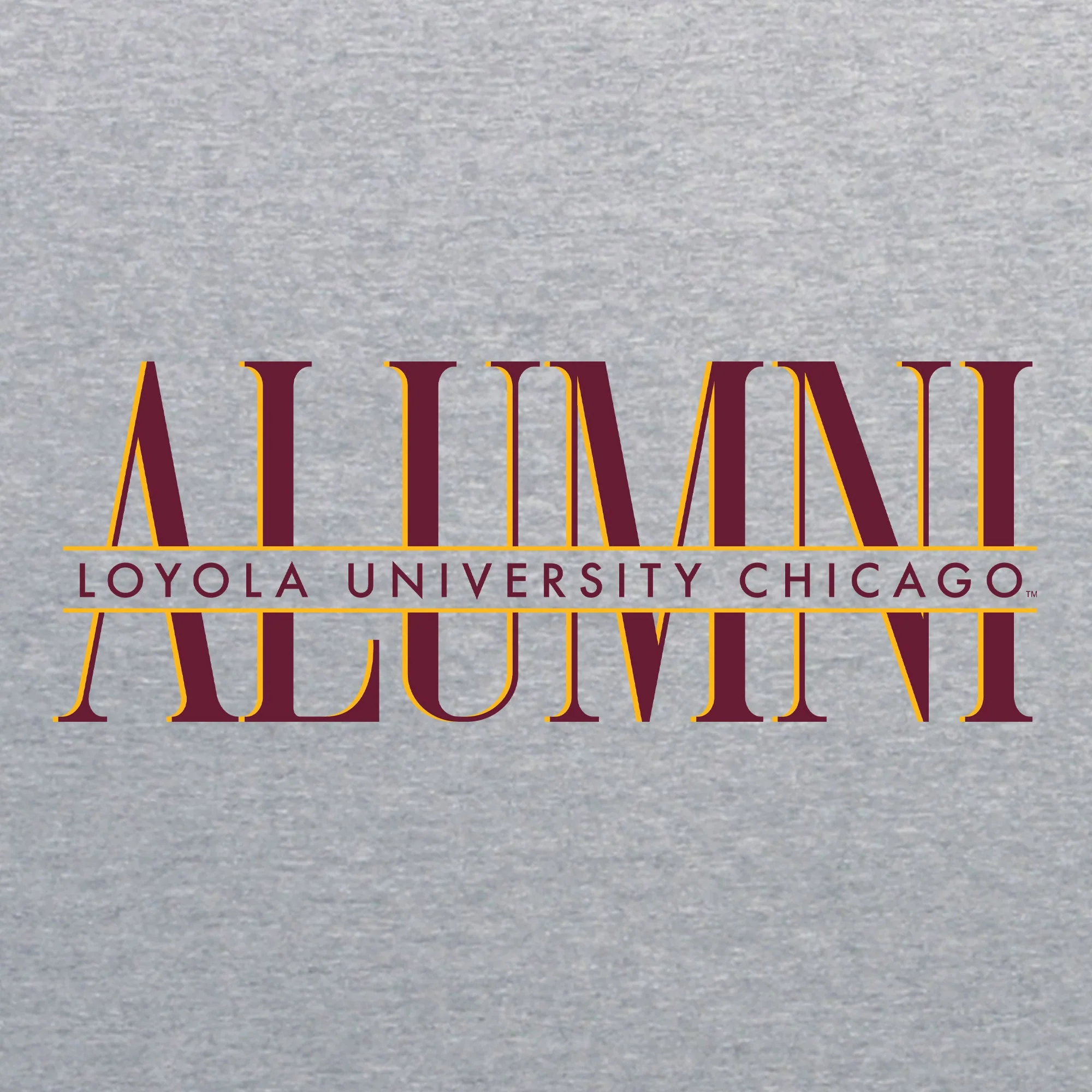 Loyola Chicago Classic Alumni T-Shirt - Sport Grey - Image 2