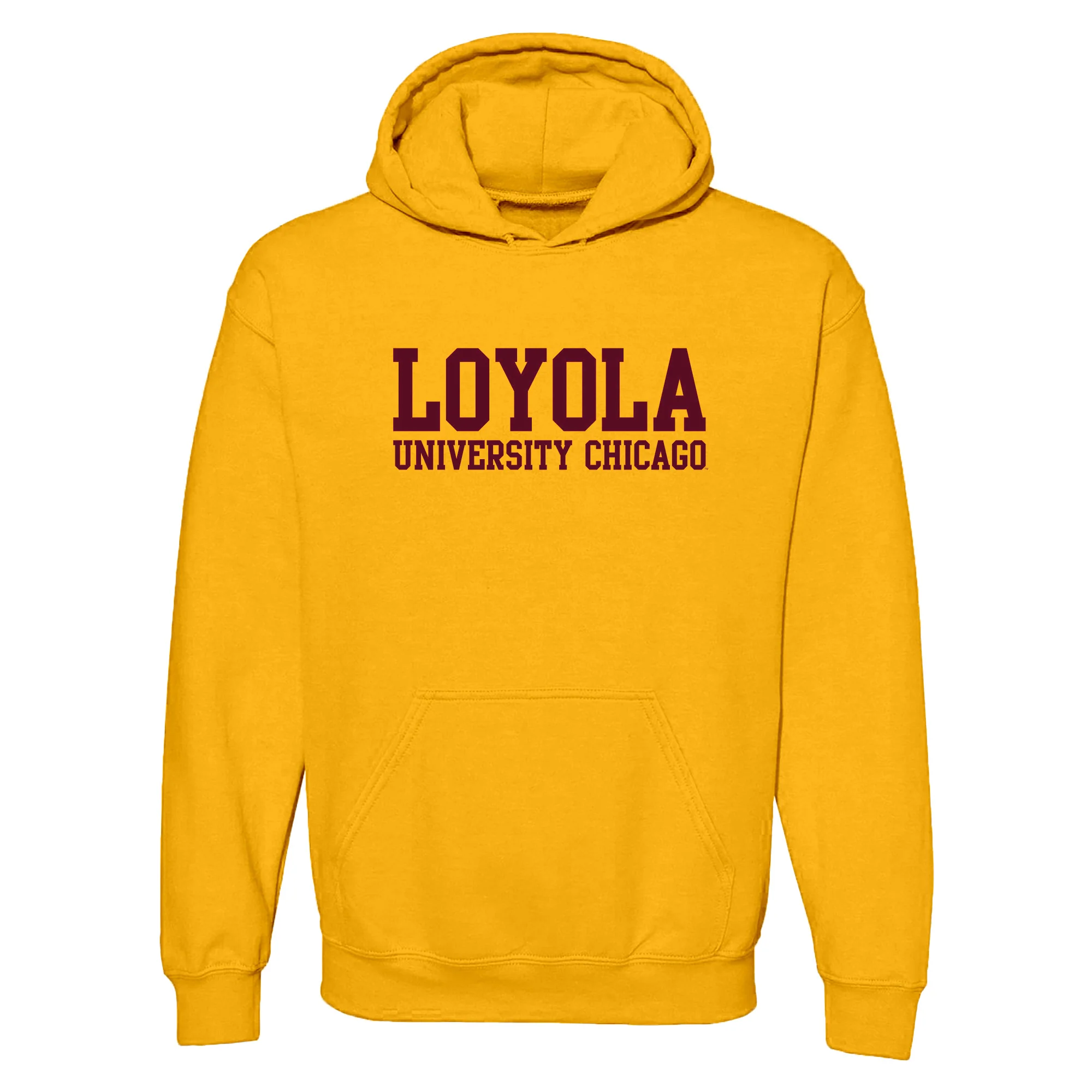 Loyola Chicago Ramblers Basic Block Hoodie - Gold