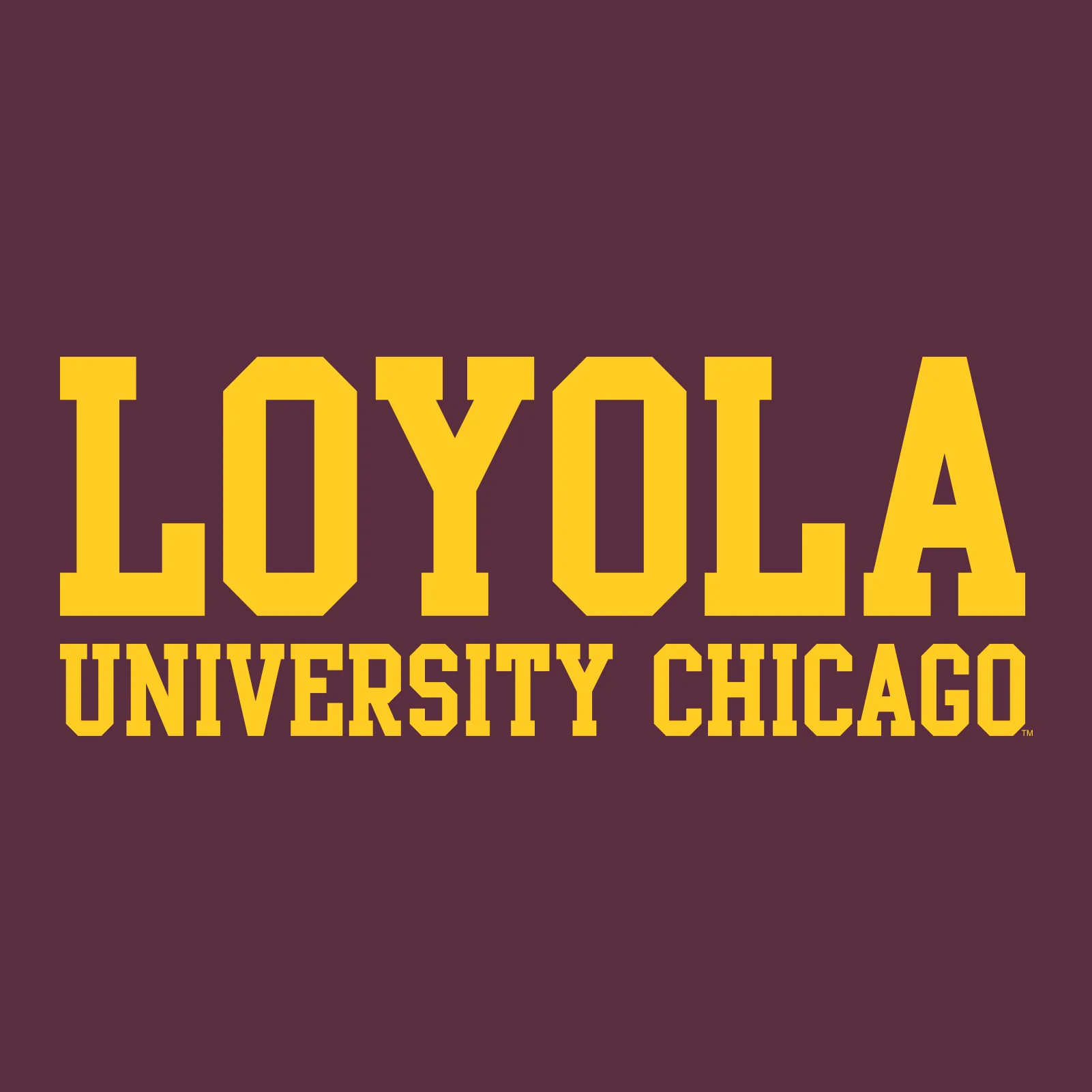 Loyola University Chicago Ramblers Basic Block Long Sleeve T Shirt - Maroon - Image 2