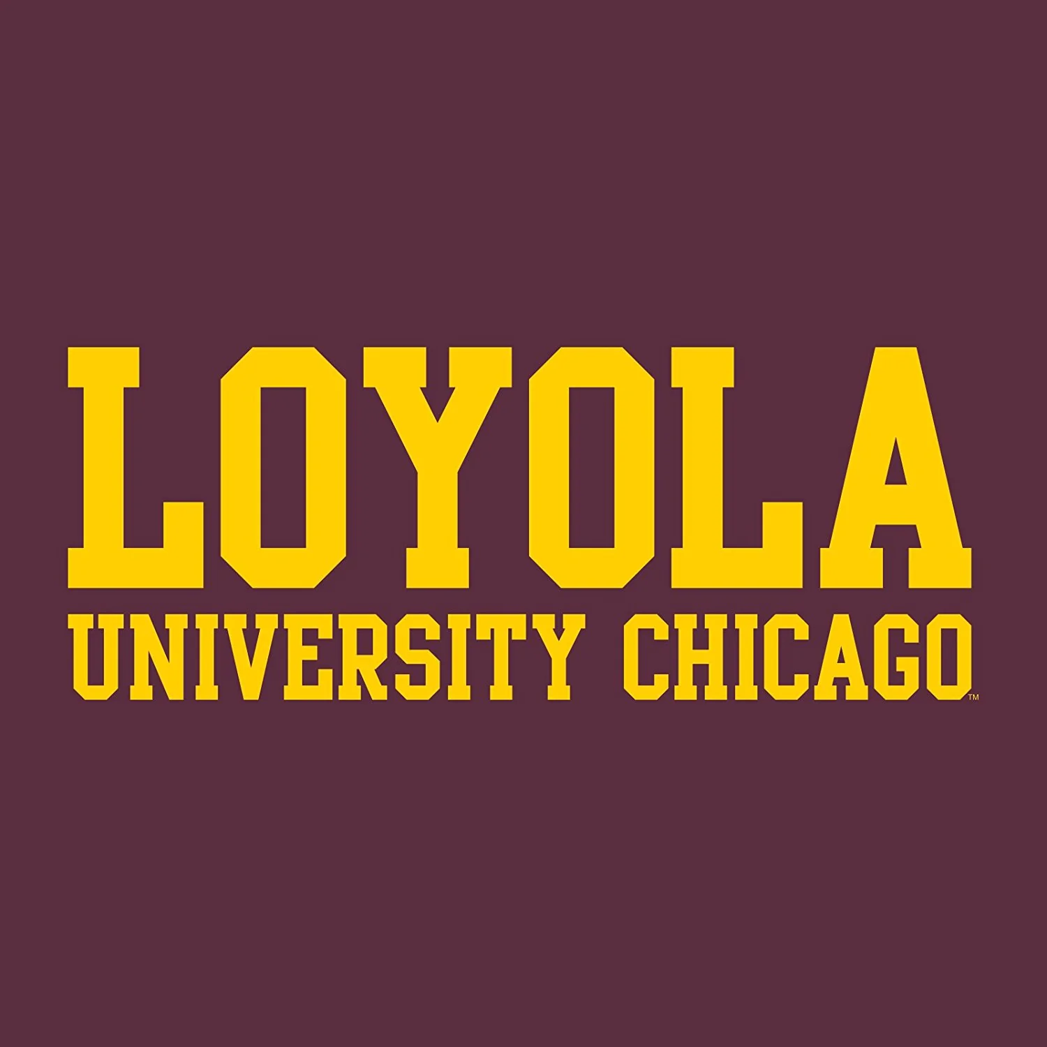 Loyola University Chicago Ramblers Basic Block Short Sleeve T-Shirt - Maroon - Image 2