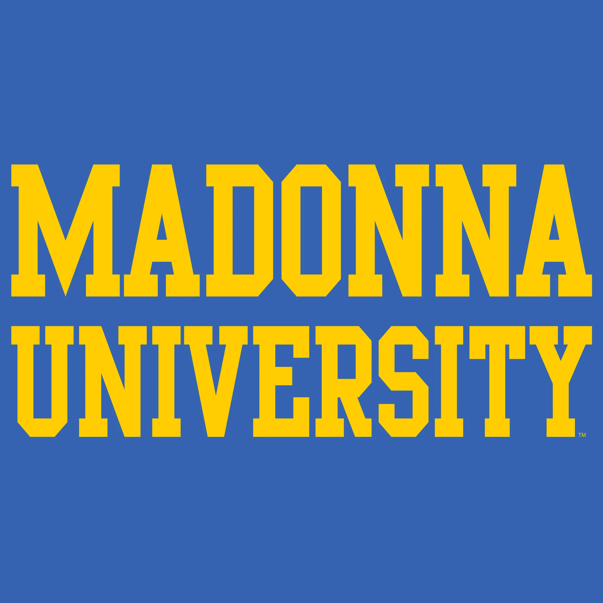 Madonna University Crusaders Basic Block Long Sleeve T-Shirt - Royal - Image 2