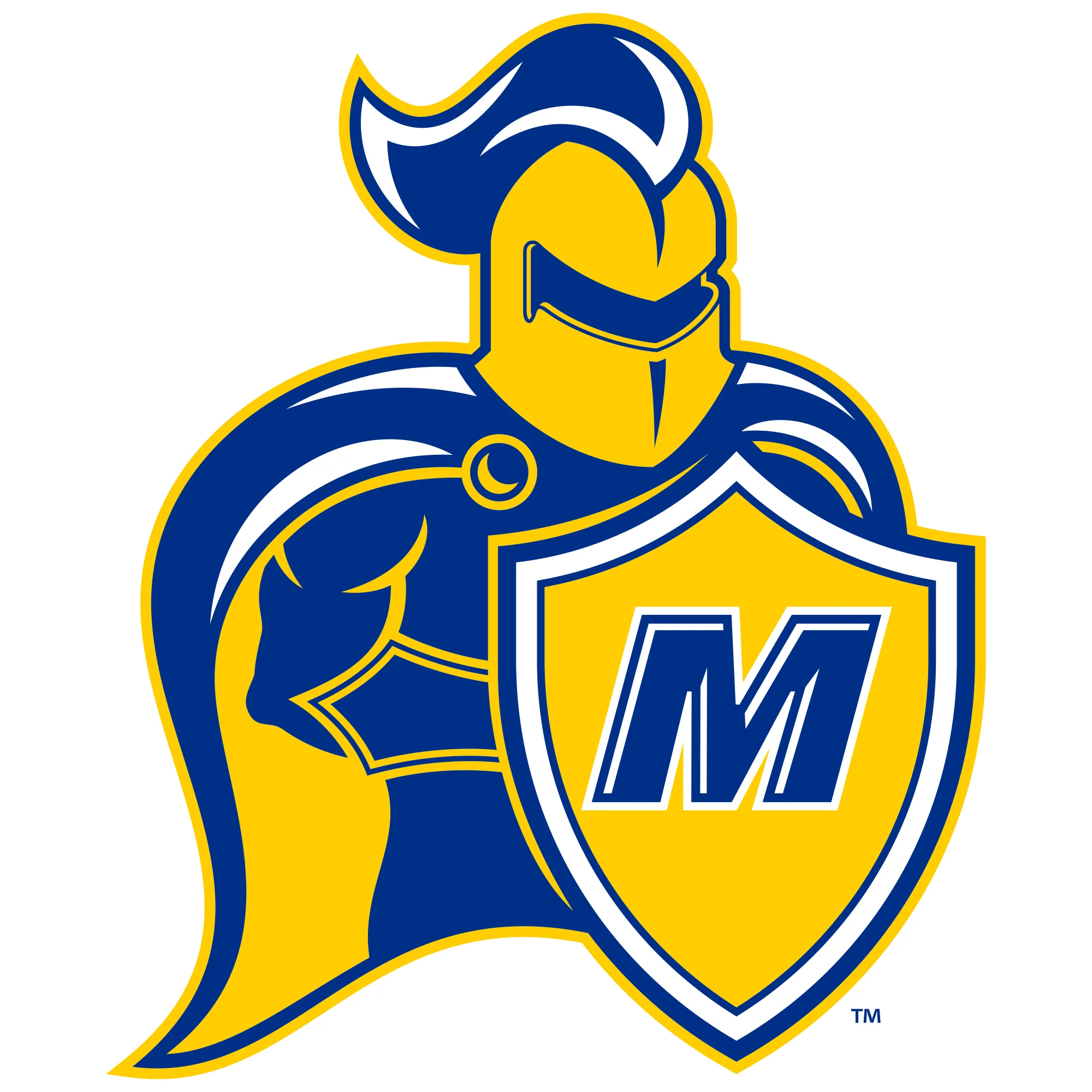 Madonna University Crusaders Primary Logo Hoodie - White - Image 2