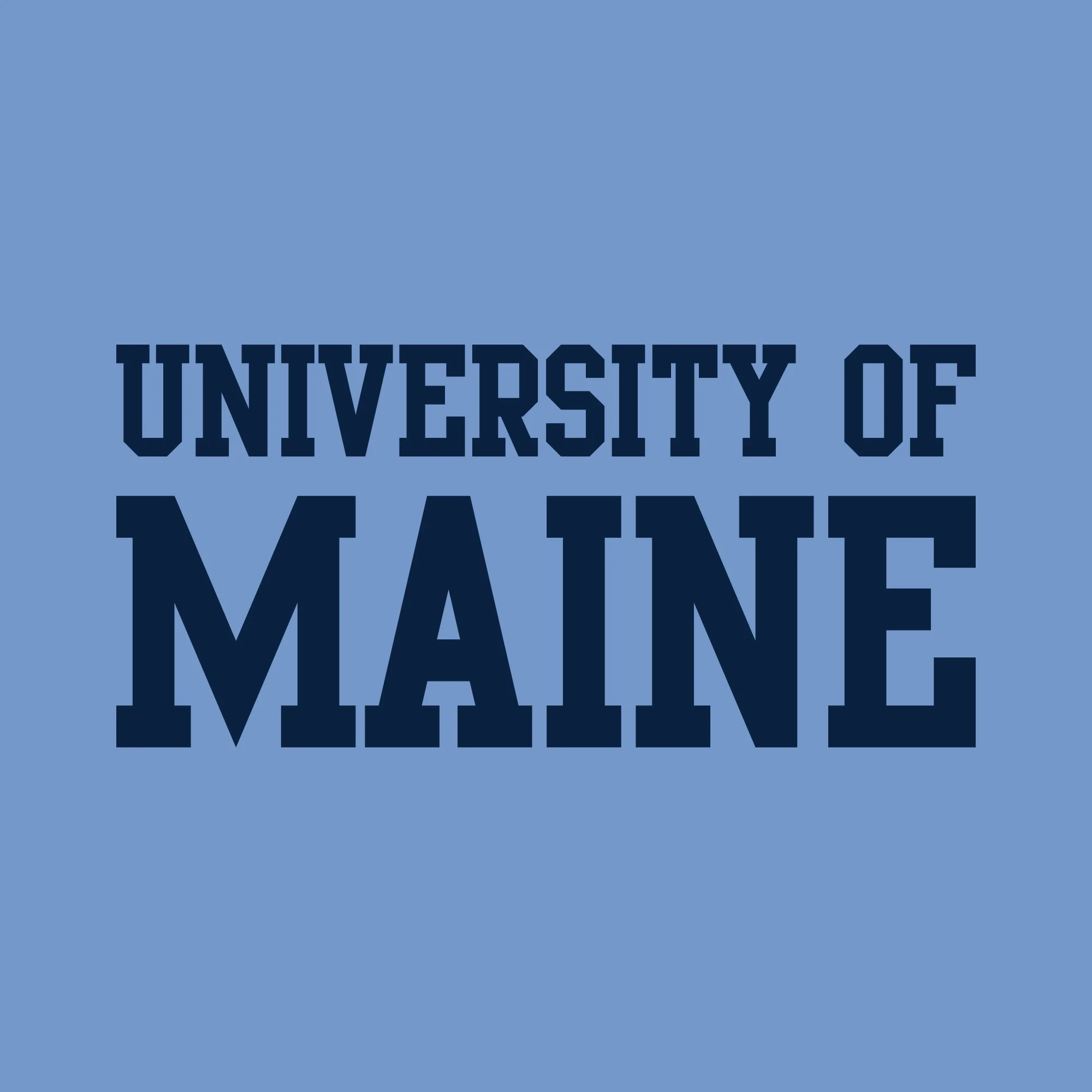 Maine Black Bears Basic Block T Shirt - Carolina Blue - Image 2