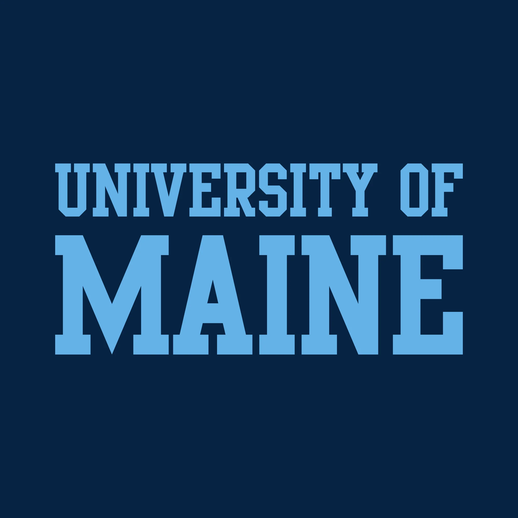 Maine Black Bears Basic Block Womens T Shirt - Navy - Image 2