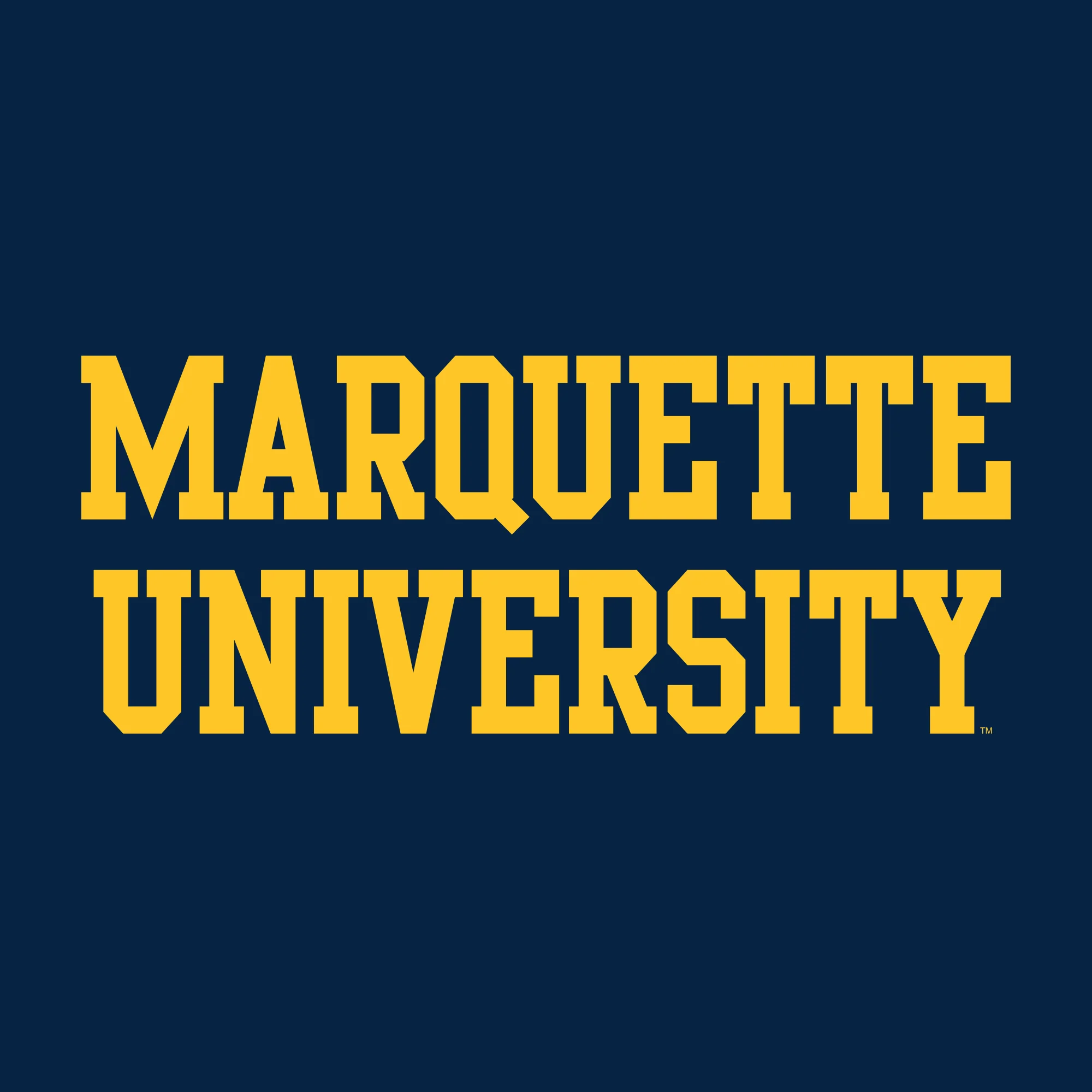 Marquette University Golden Eagles Basic Block Hoodie - Navy - Image 2