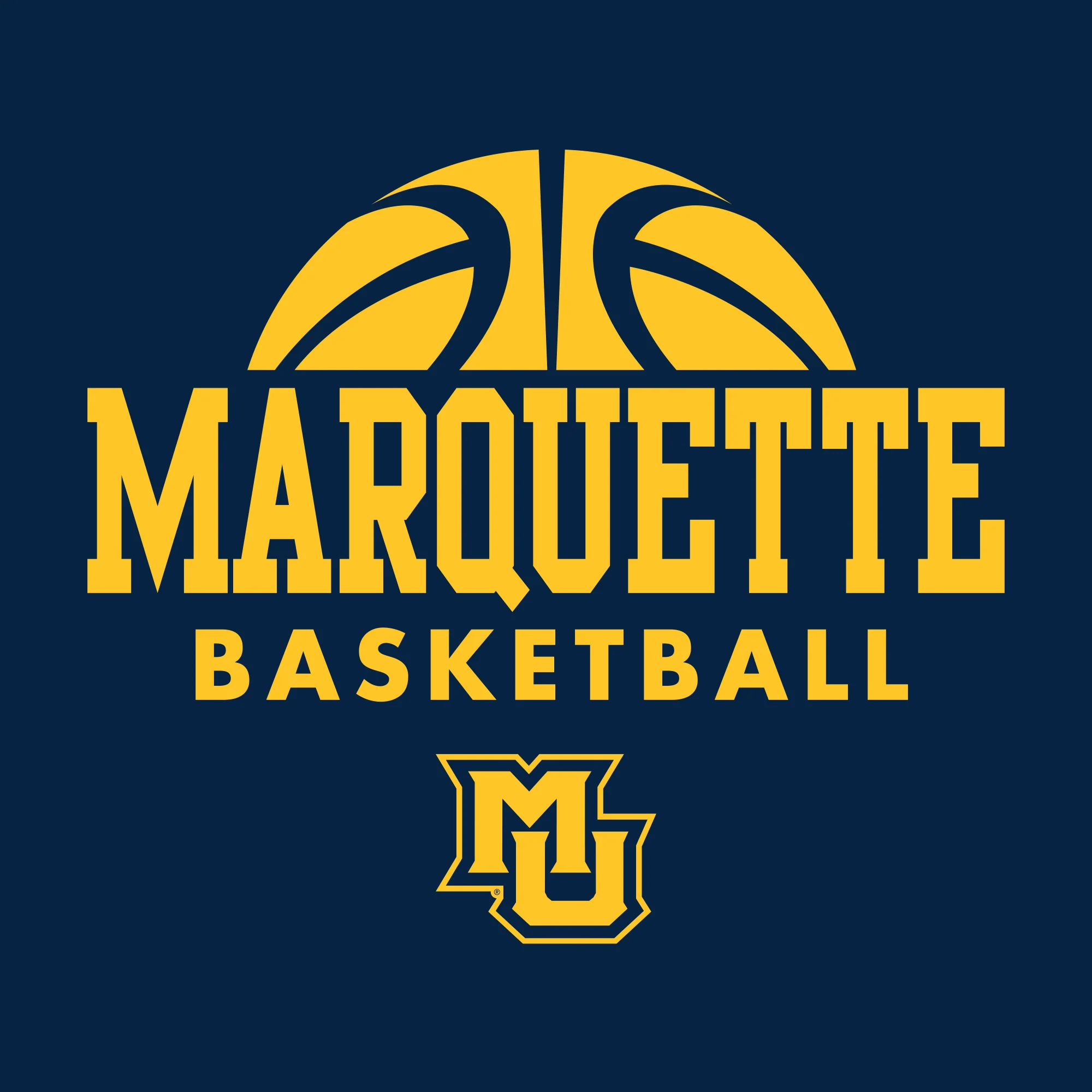 Marquette University Golden Eagles Basketball Hype Short Sleeve T Shirt - Navy - Image 2