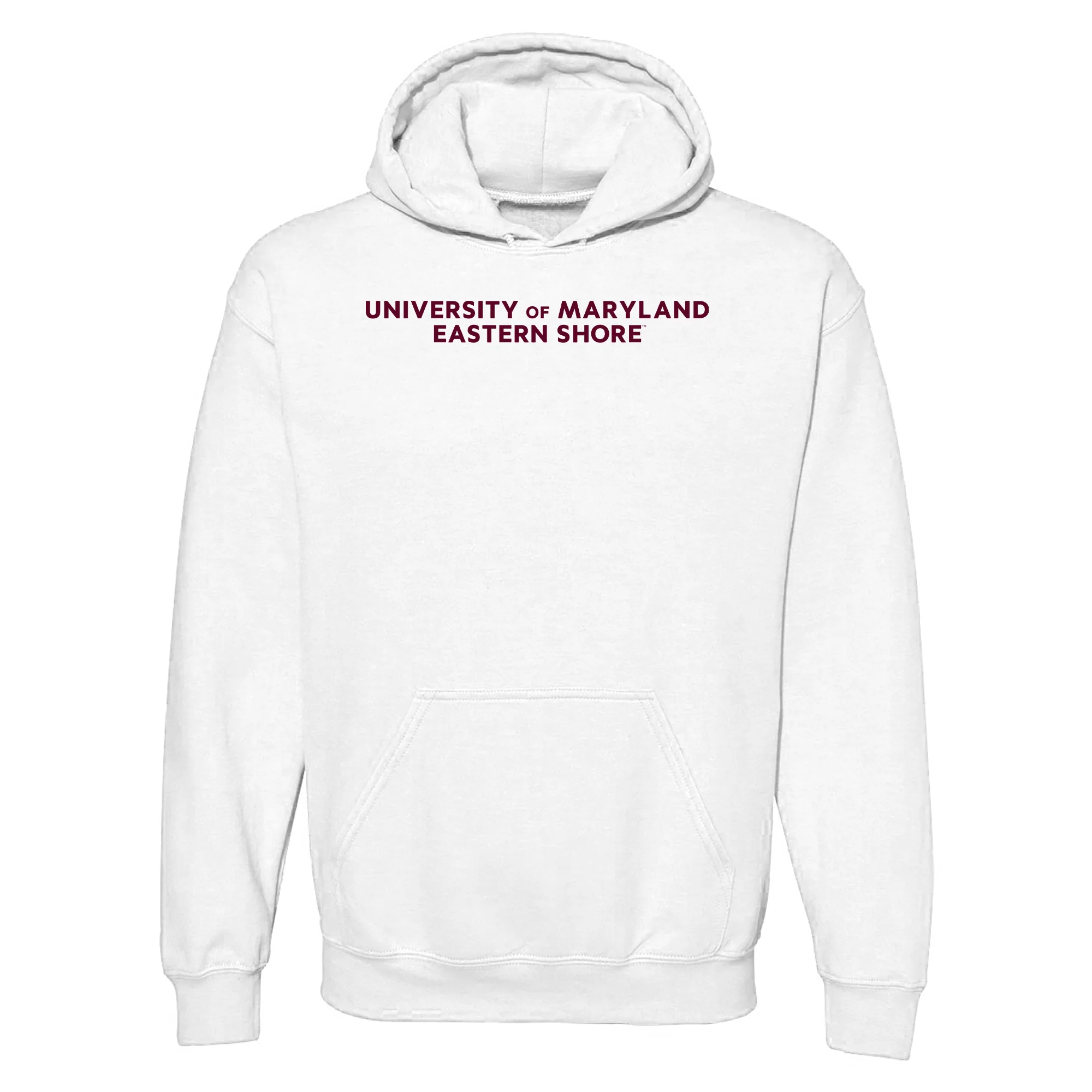 Maryland Eastern Shore Hawks Basic Block Hoodie - White