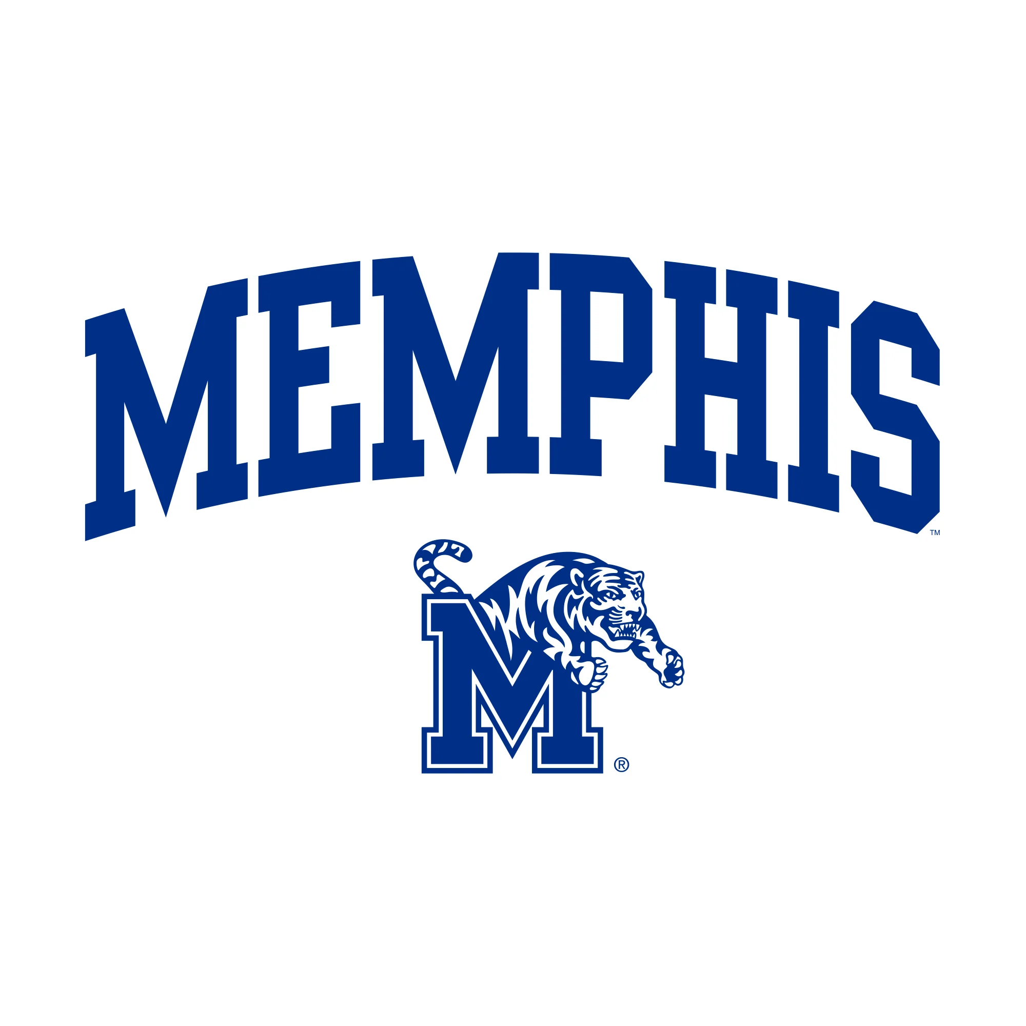 Memphis Tigers Arch Logo Hoodie - White - Image 2