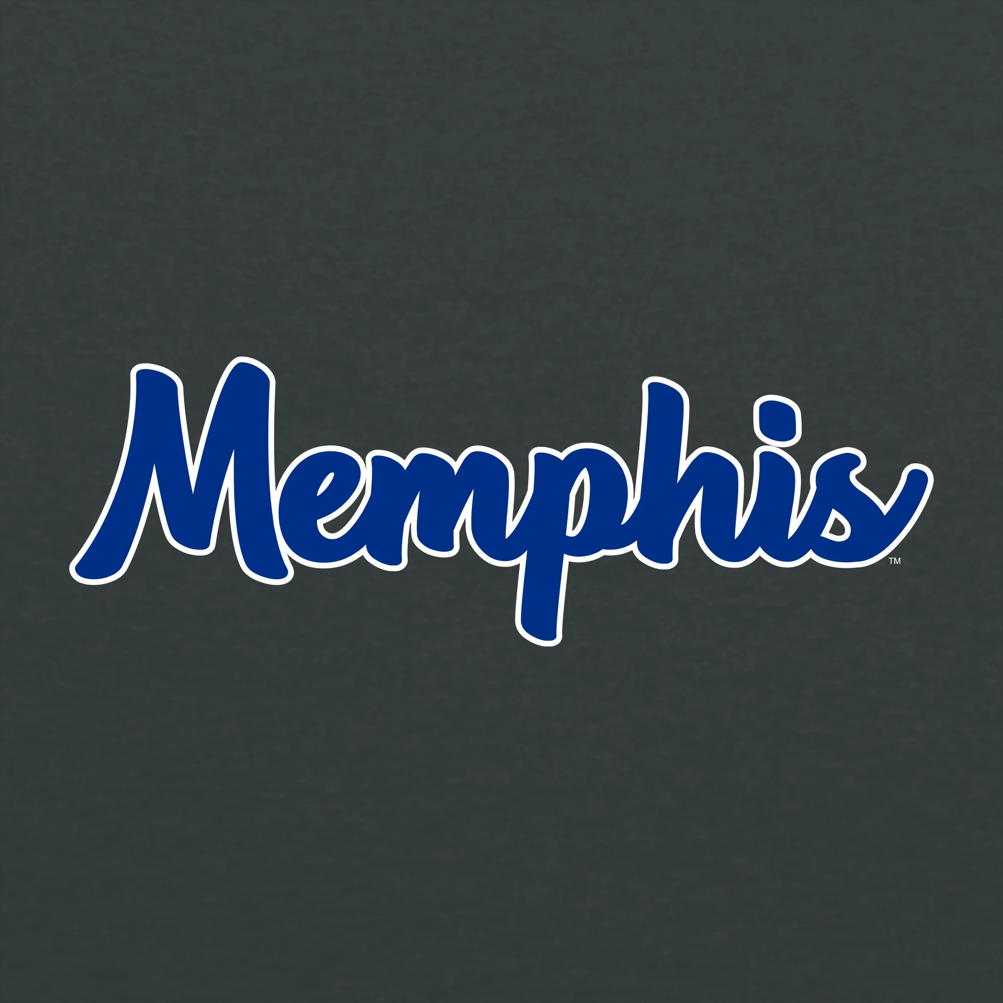 Memphis Tigers Basic Script Hoodie - Dark Heather - Image 2