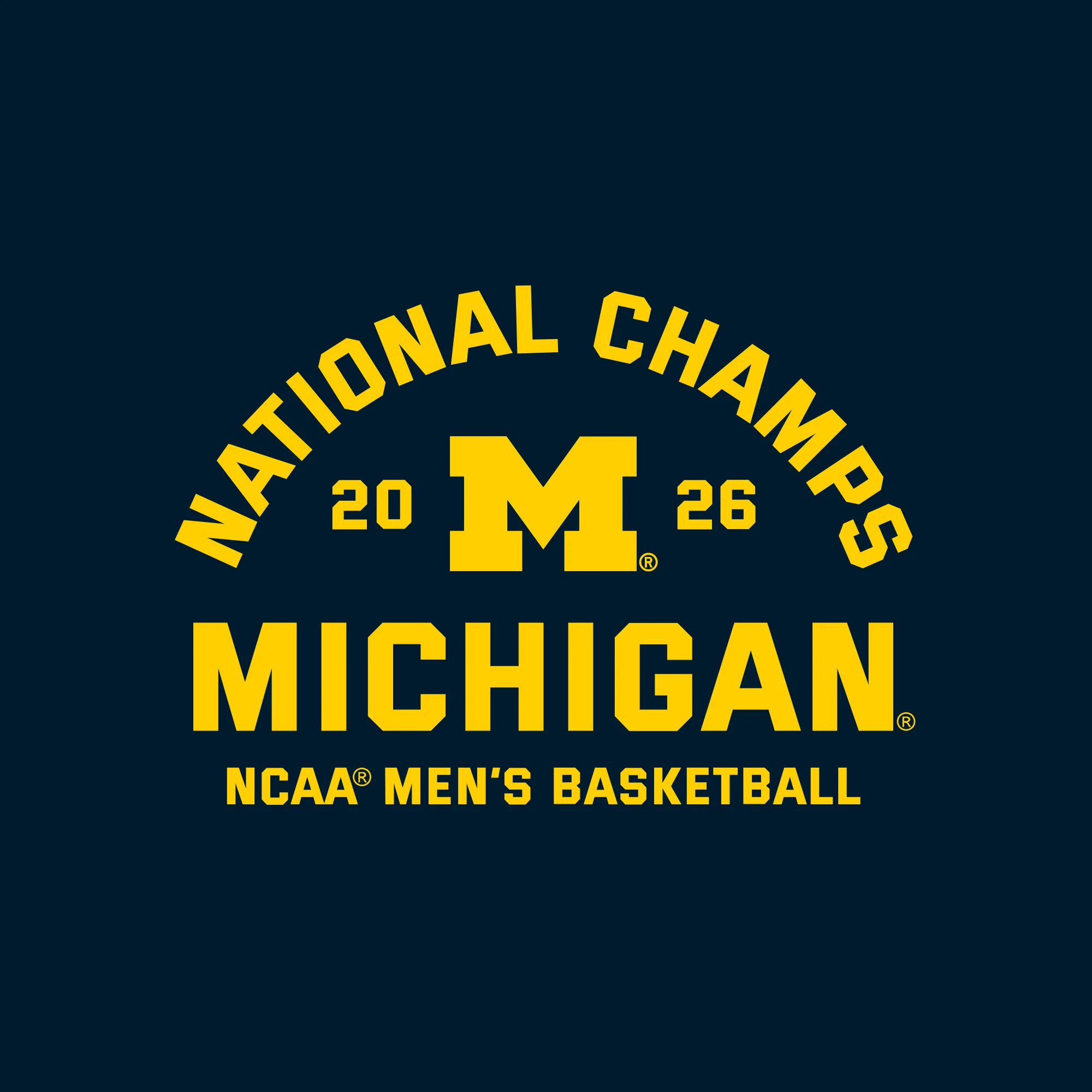 Michigan 2026 Basketball National Champions Blocker Infant Creeper - Image 3