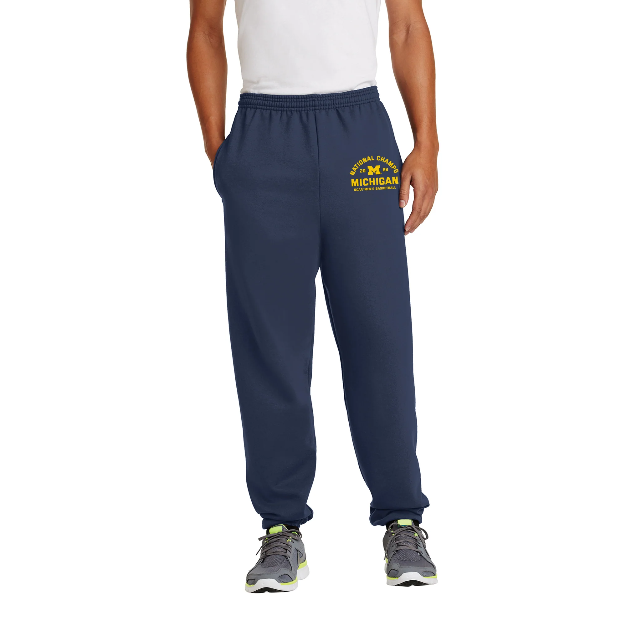 Michigan 2026 Basketball National Champions Blocker Sweatpants - Image 4