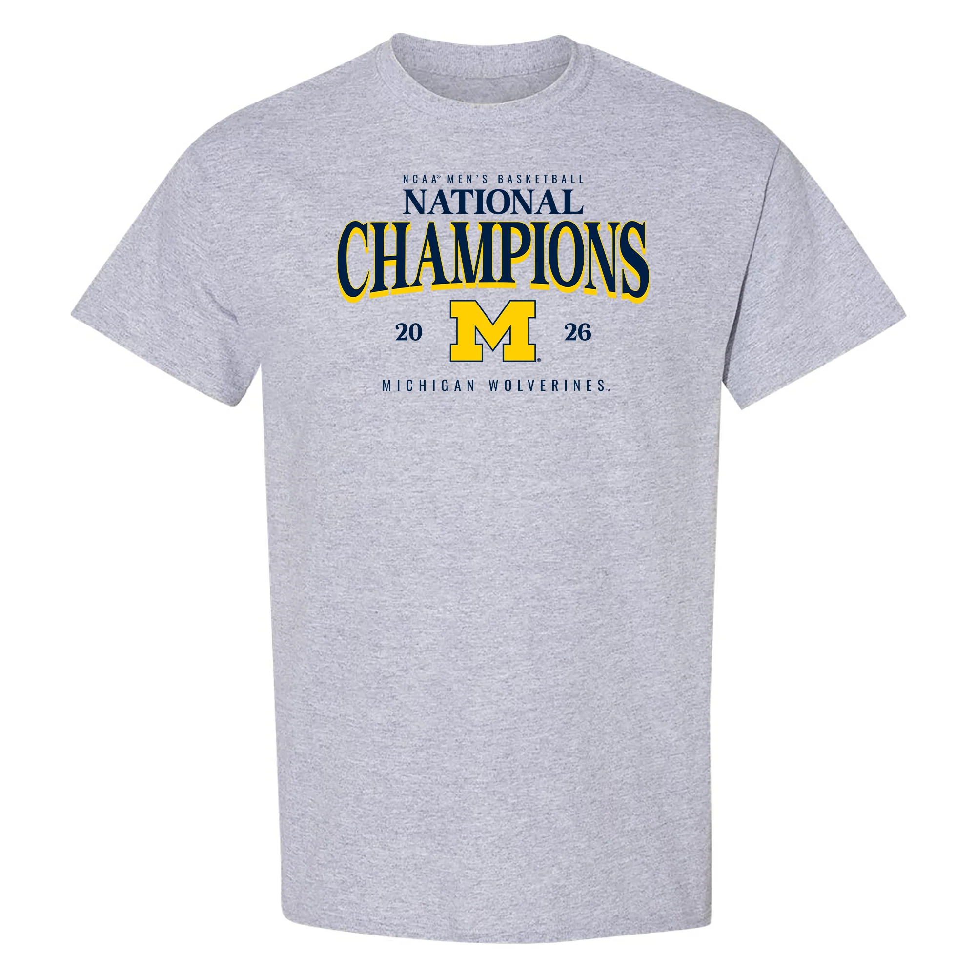 Michigan 2026 Basketball National Champions Graded T-Shirt - Image 2