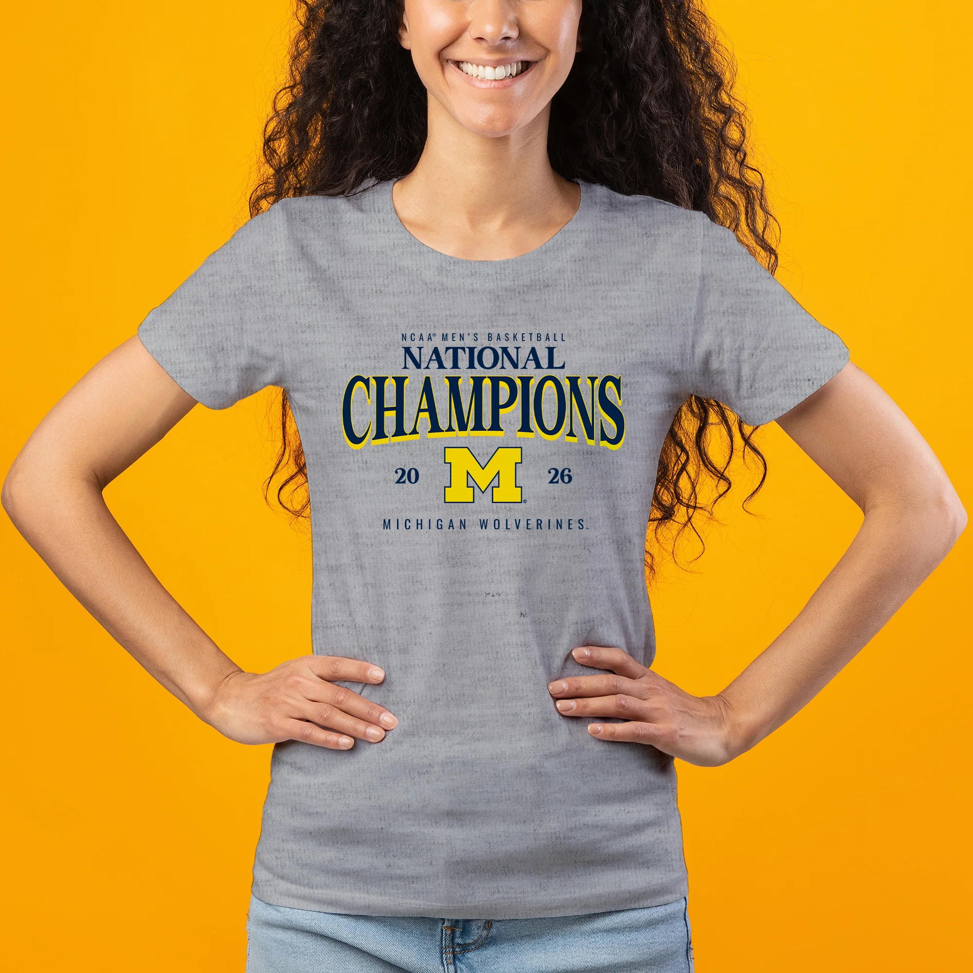 Michigan 2026 Basketball National Champions Graded Womens T-Shirt - Image 7