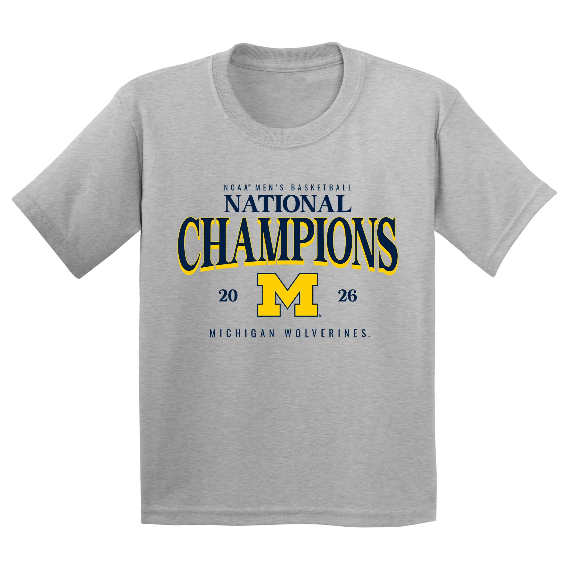Michigan 2026 Basketball National Champions Graded Youth T-Shirt - Image 2