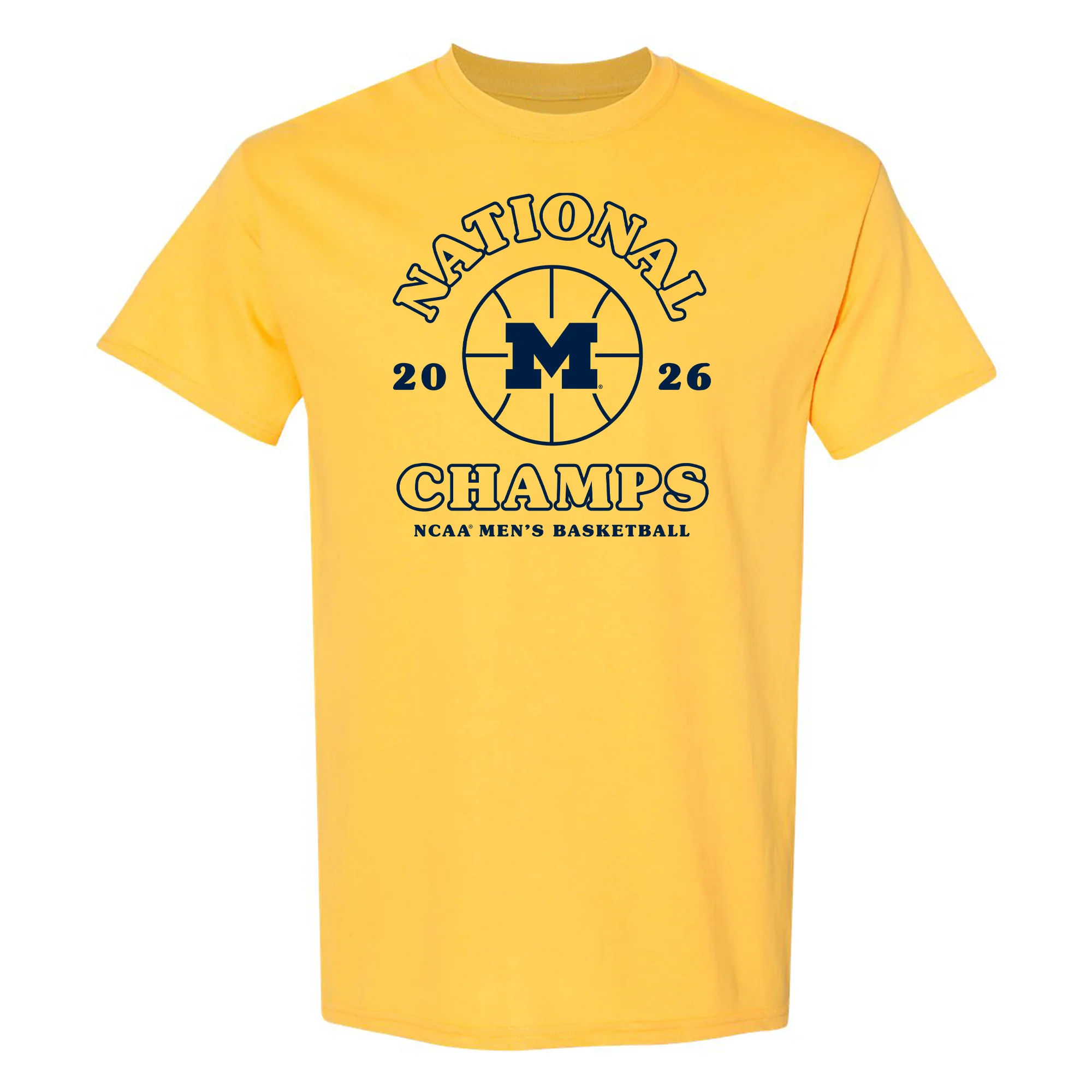 Michigan 2026 Basketball National Champions Retro Shootout T-Shirt - Image 2