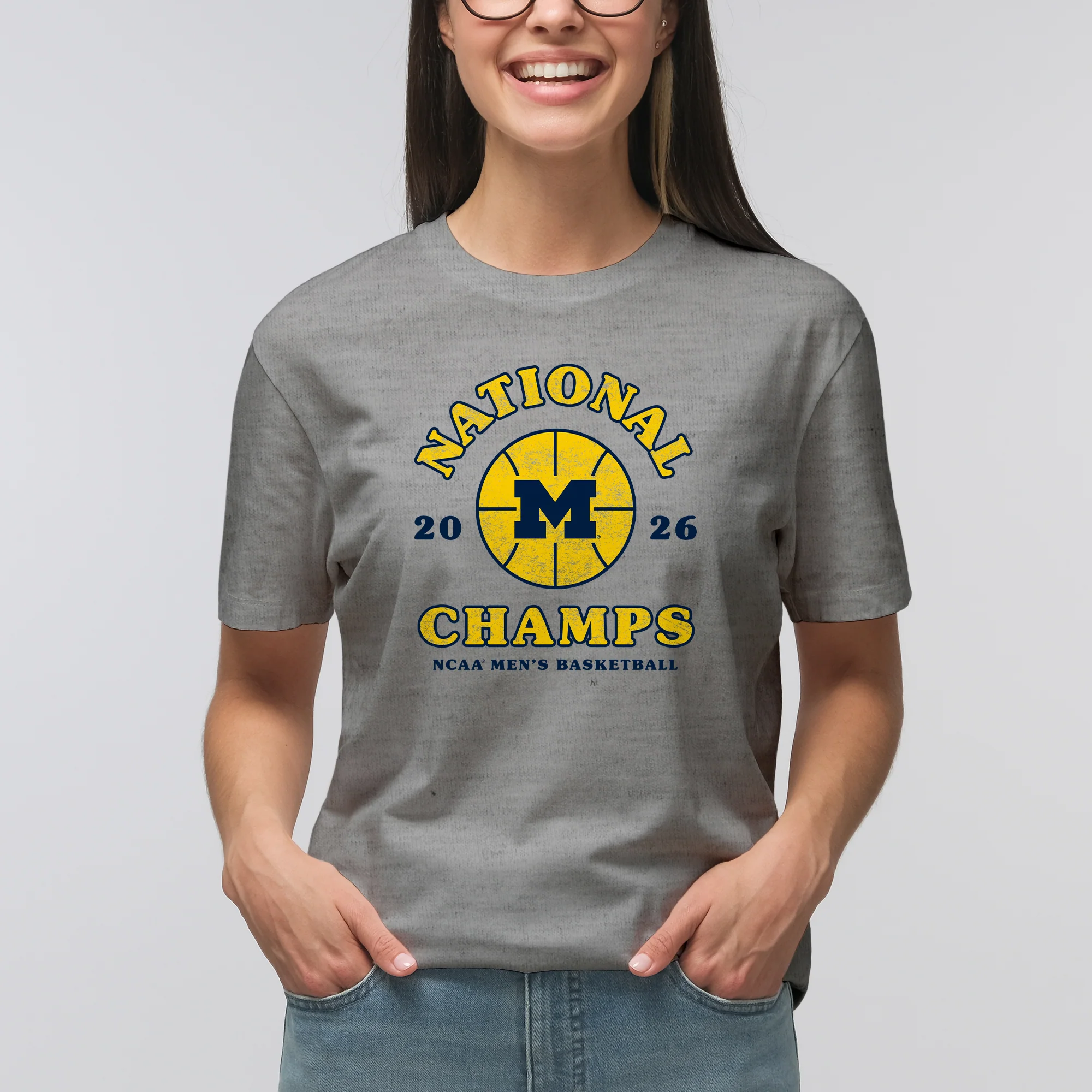Michigan 2026 Basketball National Champions Retro Shootout T-Shirt - Image 5