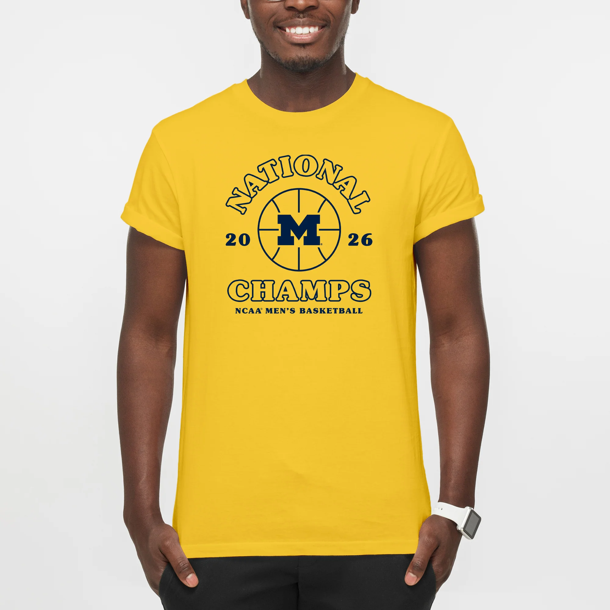 Michigan 2026 Basketball National Champions Retro Shootout T-Shirt - Image 7