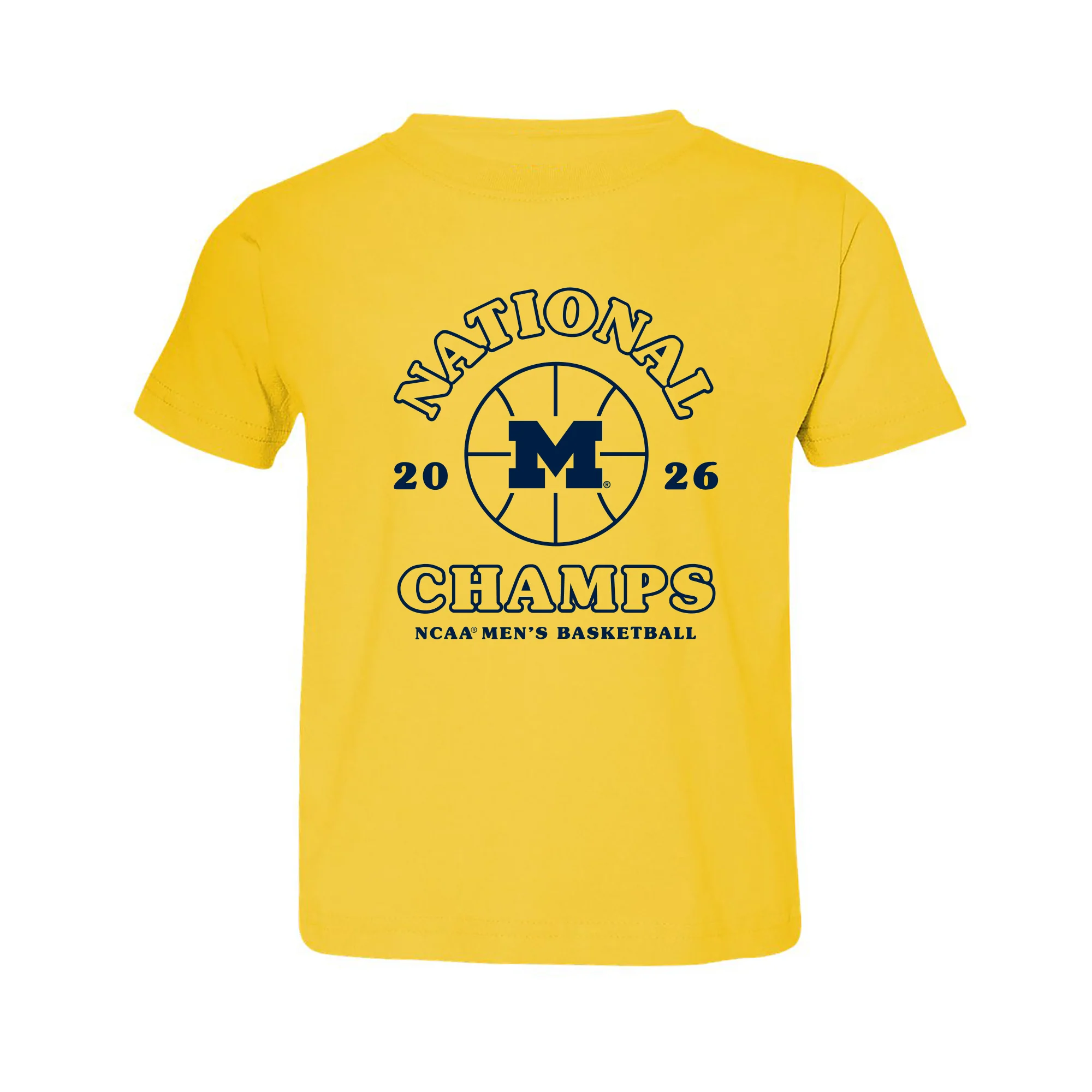 Michigan 2026 Basketball National Champions Retro Shootout Toddler T-Shirt - Image 2