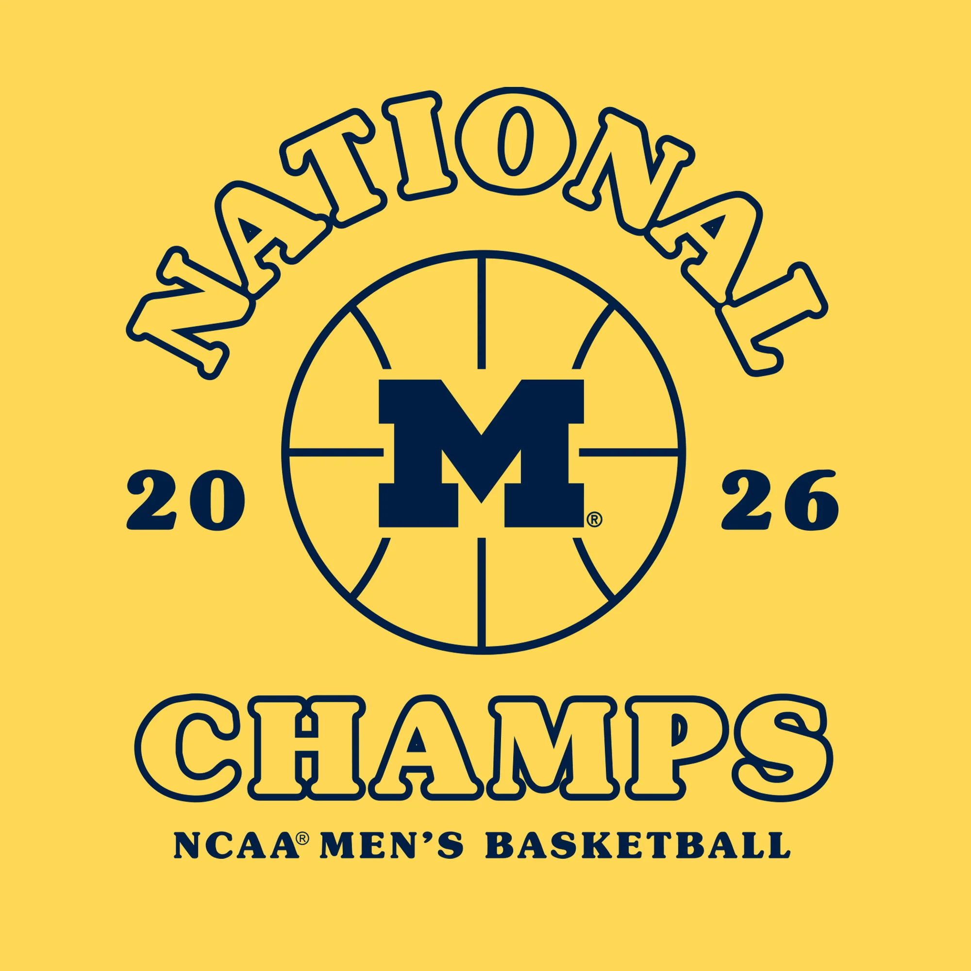 Michigan 2026 Basketball National Champions Retro Shootout Toddler T-Shirt - Image 6
