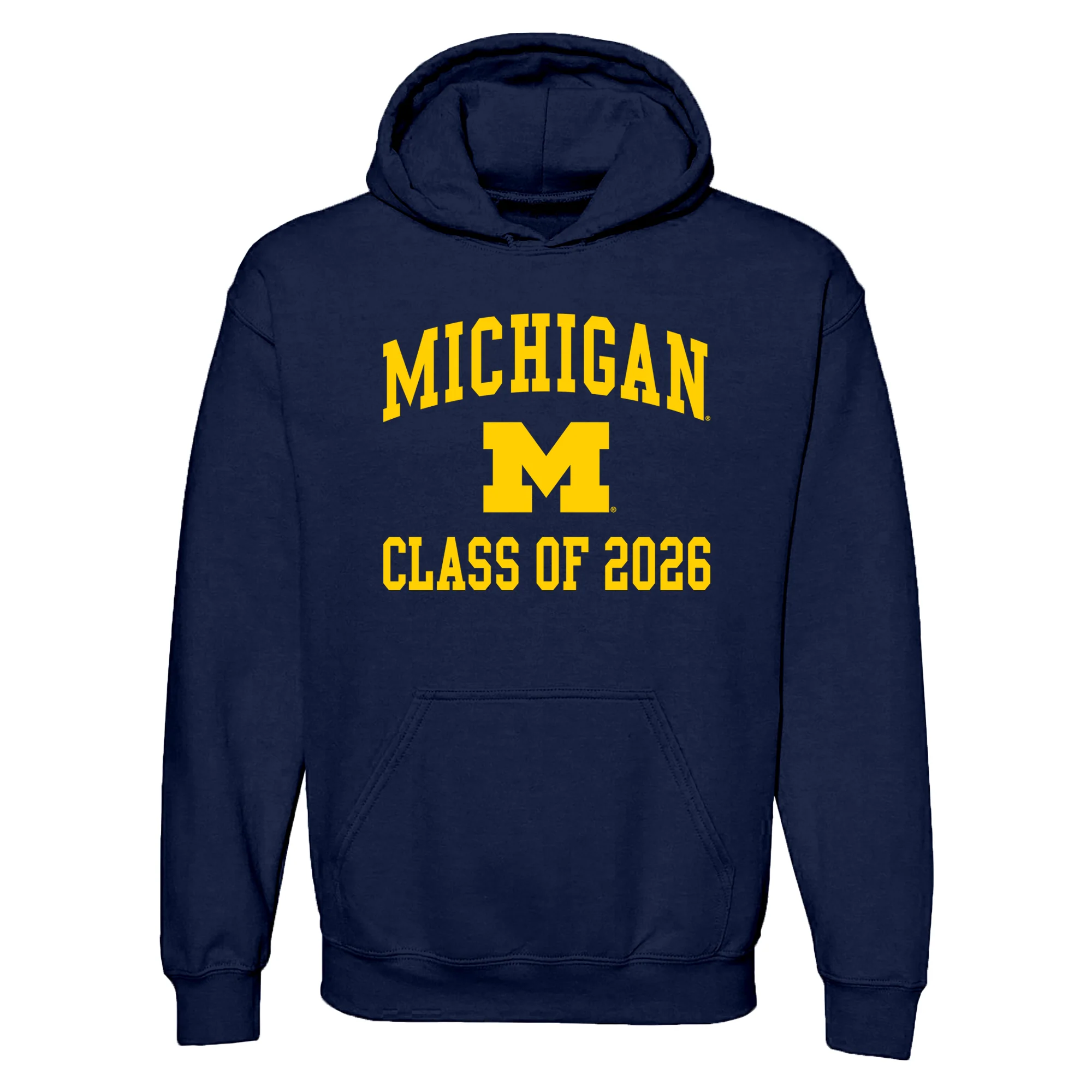 Michigan Arch Logo Class of 2026 Hoodie - Navy