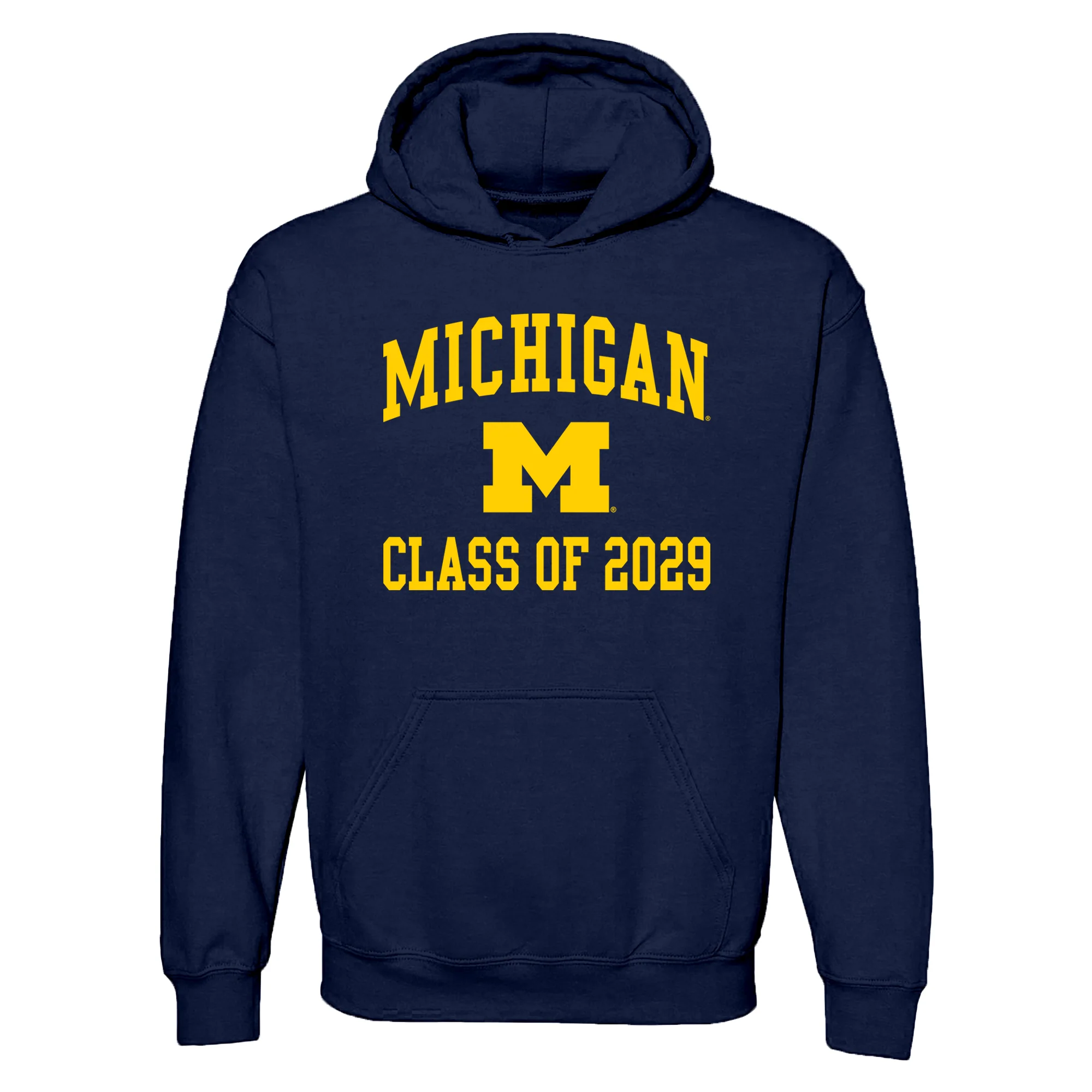 Michigan Arch Logo Class of 2029 Hoodie - Navy