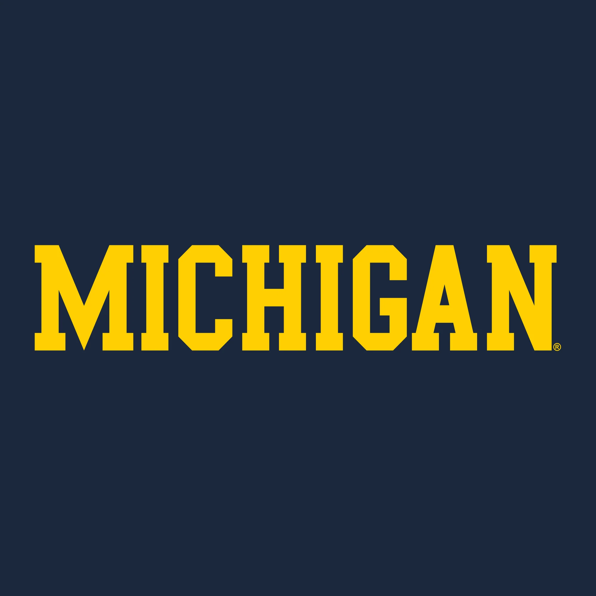 Basic Block University of Michigan Premium Short Sleeve T Shirt - Midnight Navy - Image 2