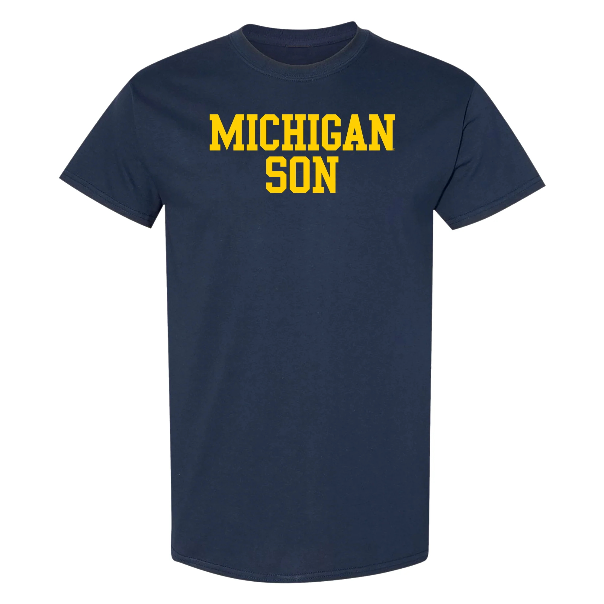 Michigan Basic Block Son T-Shirt - Navy