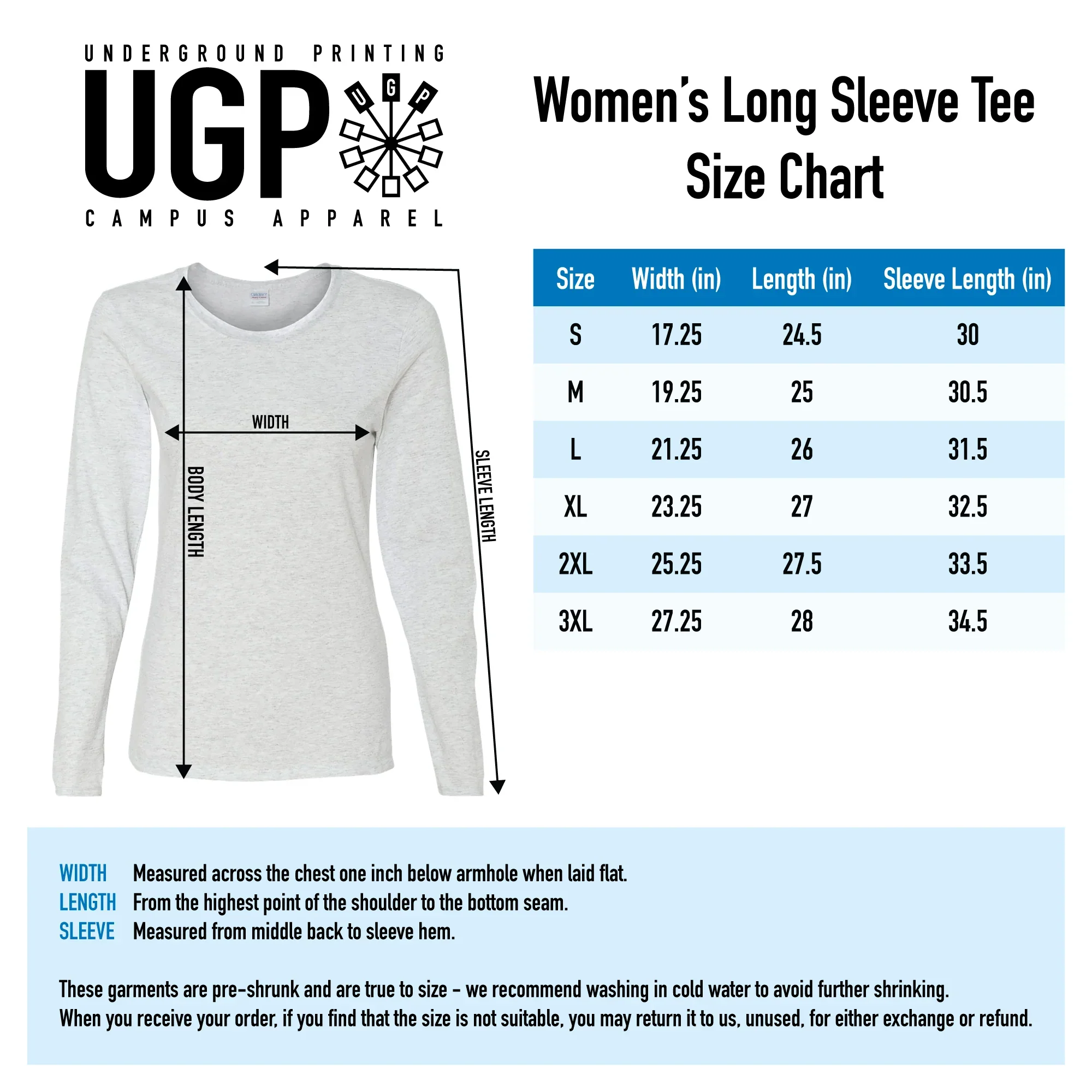 Basic Block University of Michigan Womens Basic Cotton Long Sleeve T Shirt - Sport Grey - Image 6