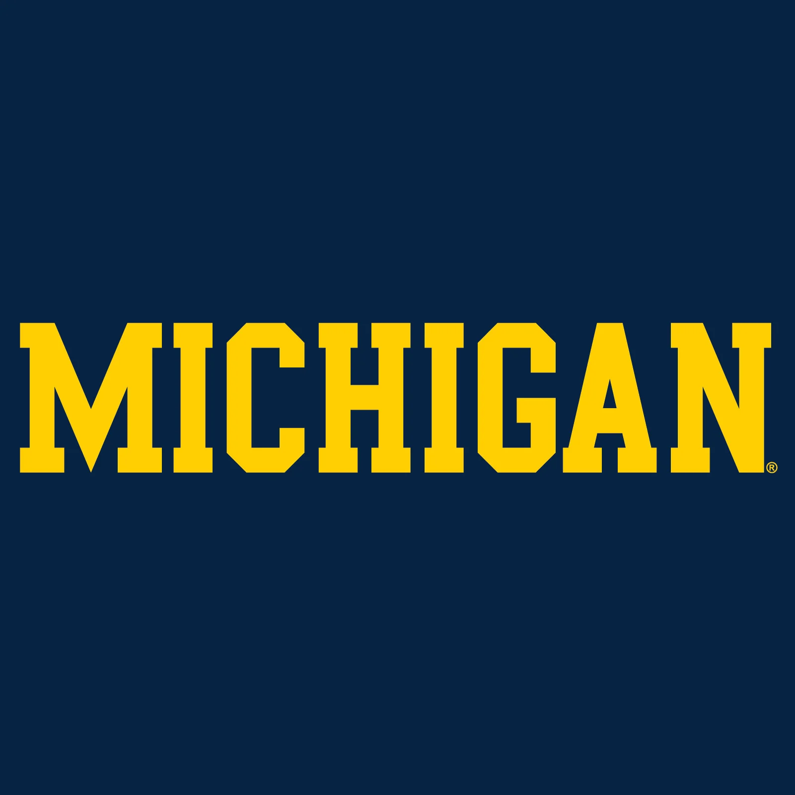 Basic Block University of Michigan Basic Cotton Short Sleeve Youth T Shirt - Navy - Image 2