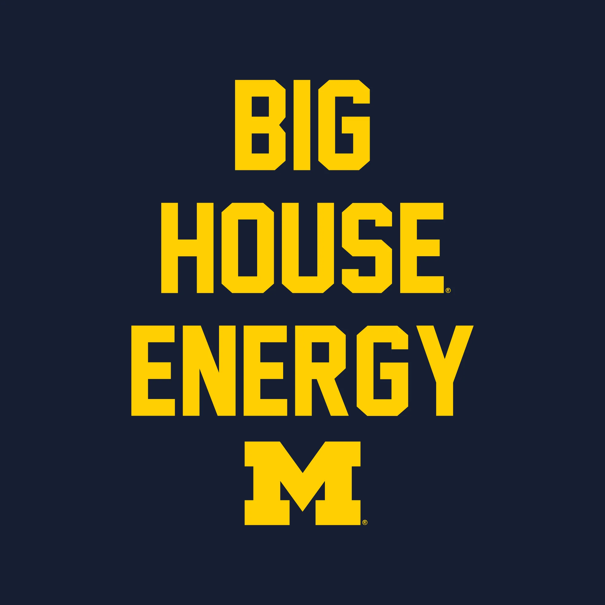 Michigan Big House Energy Crewneck Sweatshirt - Navy - Image 2