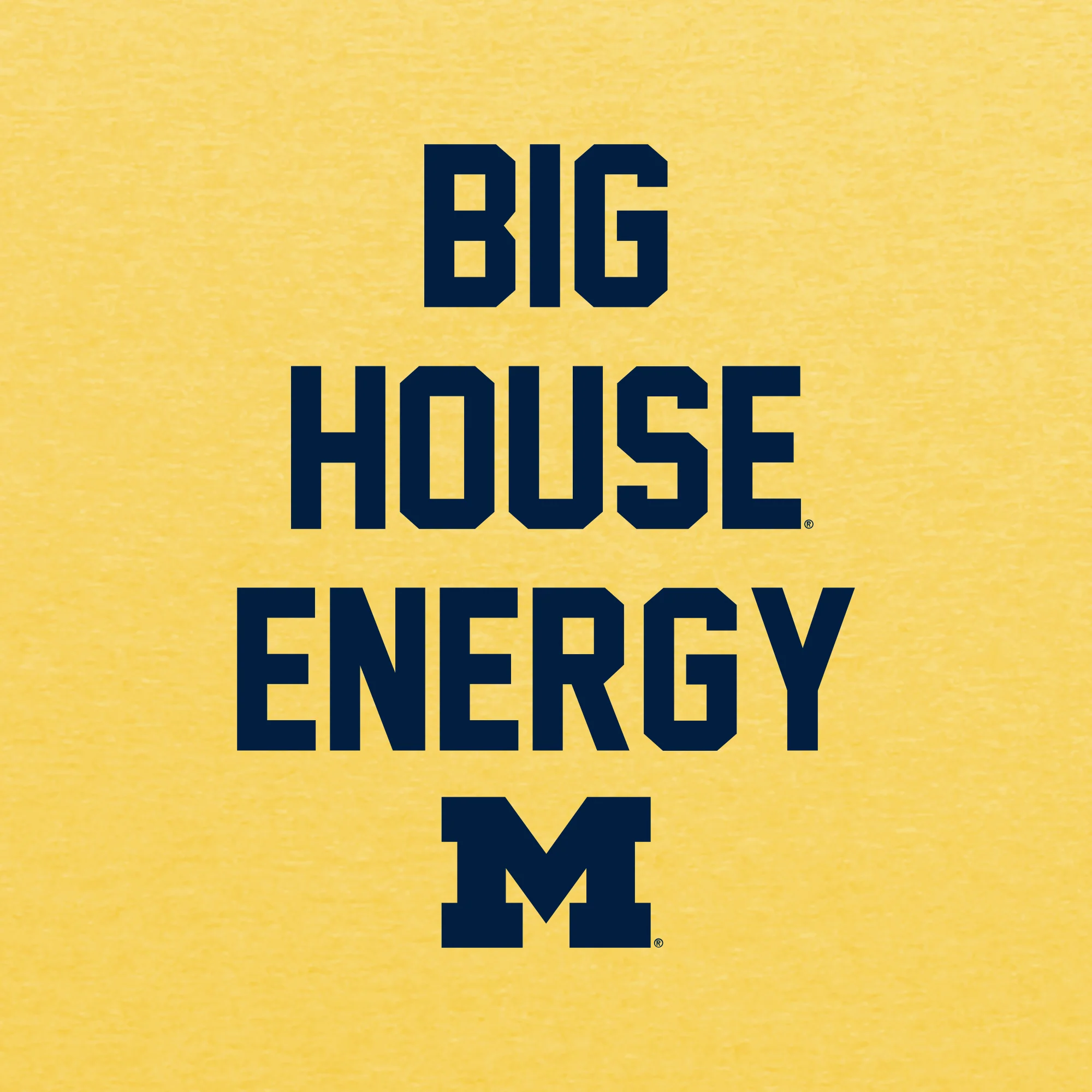 Michigan Big House Energy CVC Jersey T-Shirt - Heather Yellow - Image 2