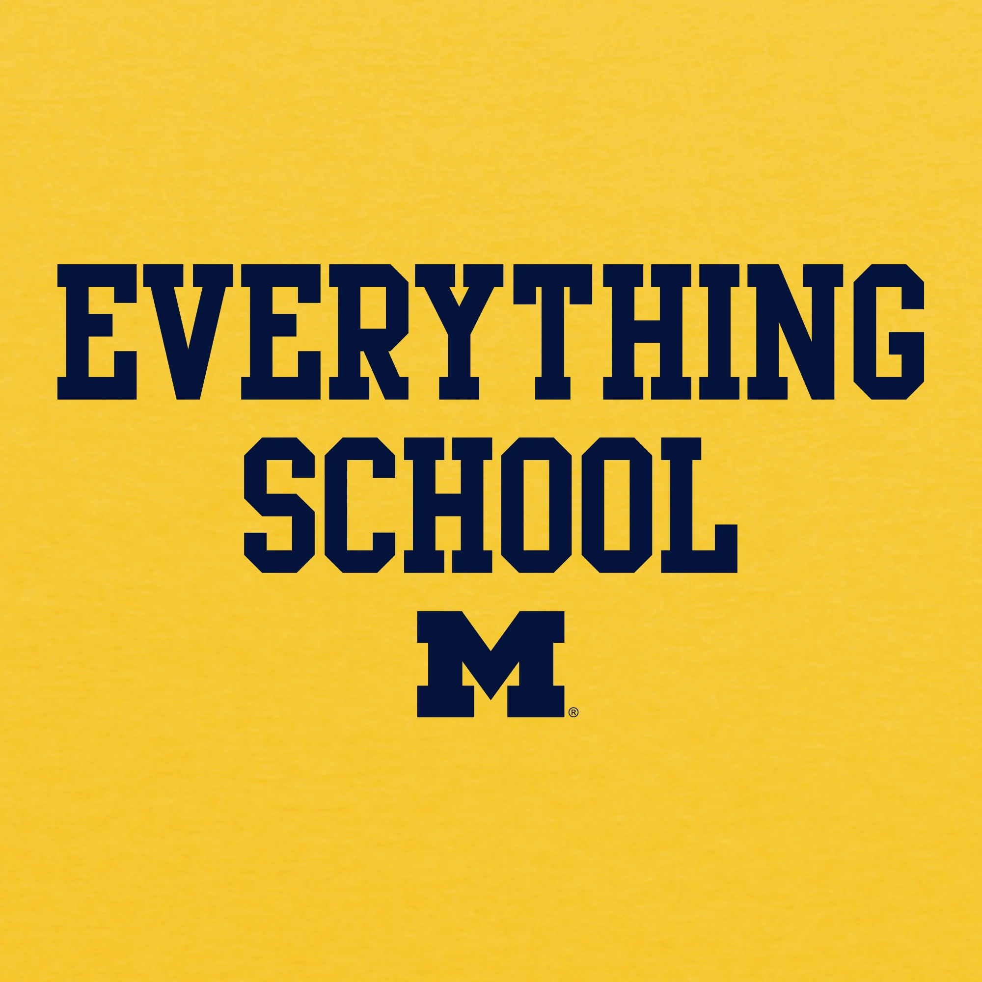 Michigan Everything School Block Canvas CVC T-Shirt - Heather Yellow Gold - Image 2