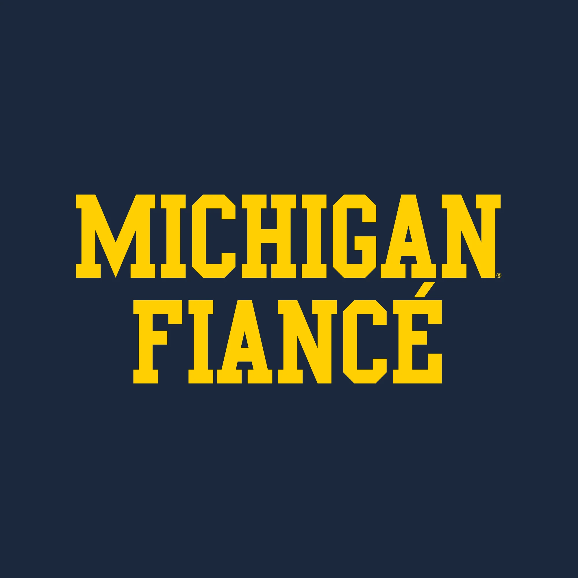 Michigan Fiance NLA T-Shirt - Midnight Navy - Image 2