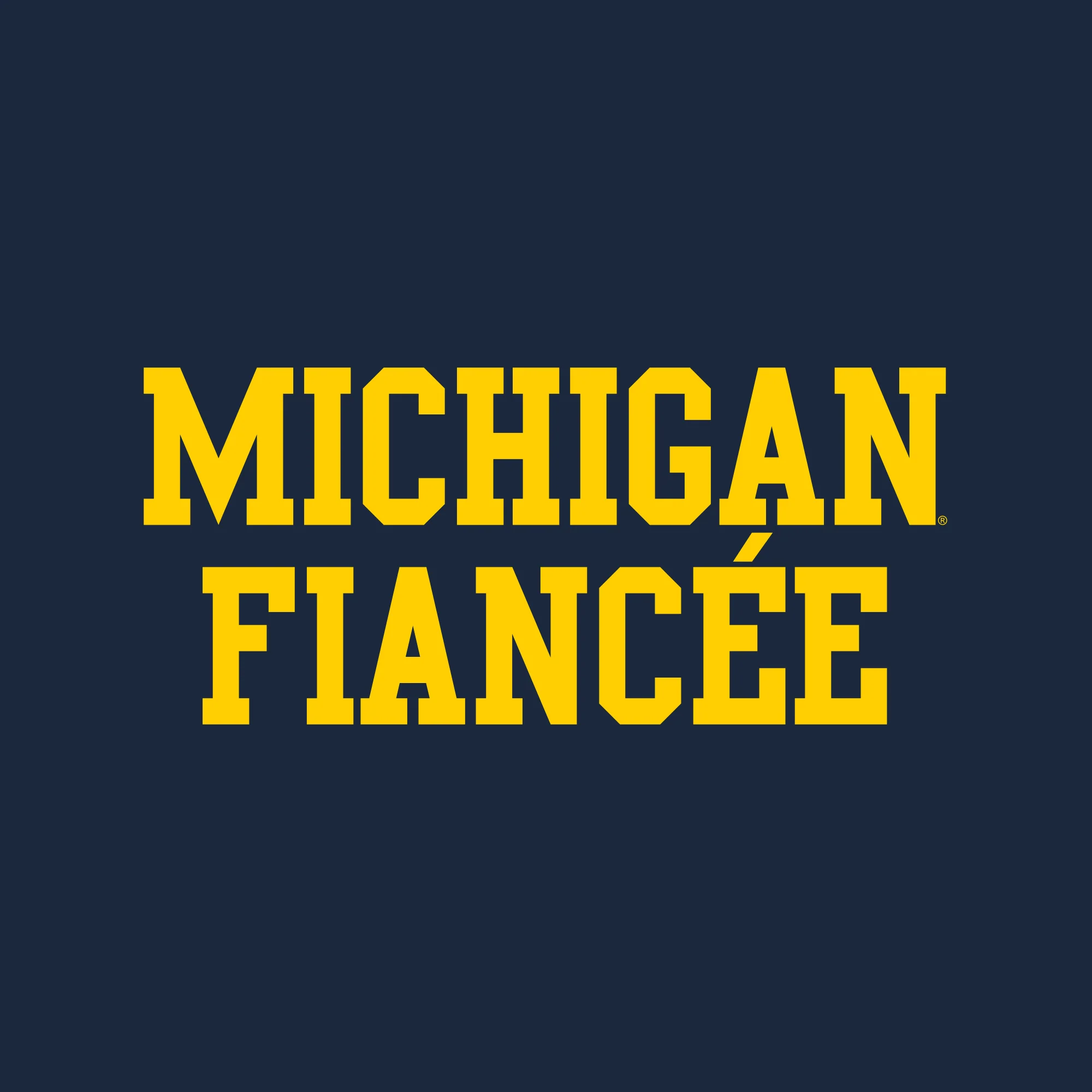 Michigan Fiancee NLA T-Shirt - Midnight Navy - Image 2