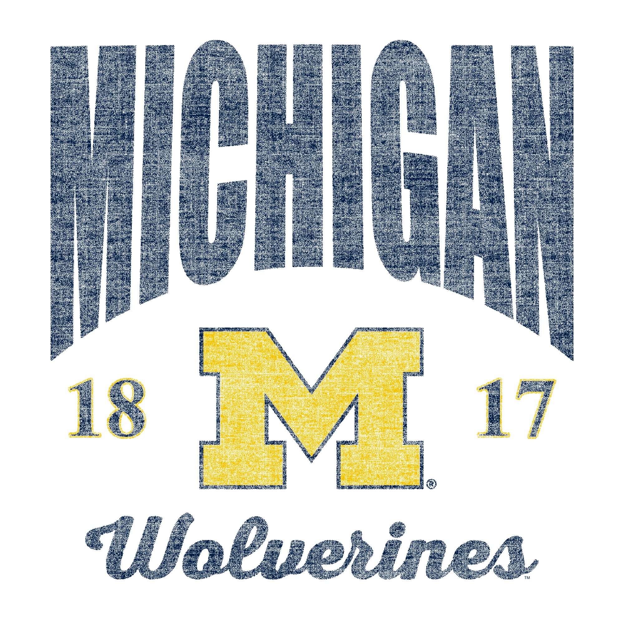 Michigan Giving Noise JA BTB Fleece Crewneck - White - Image 2