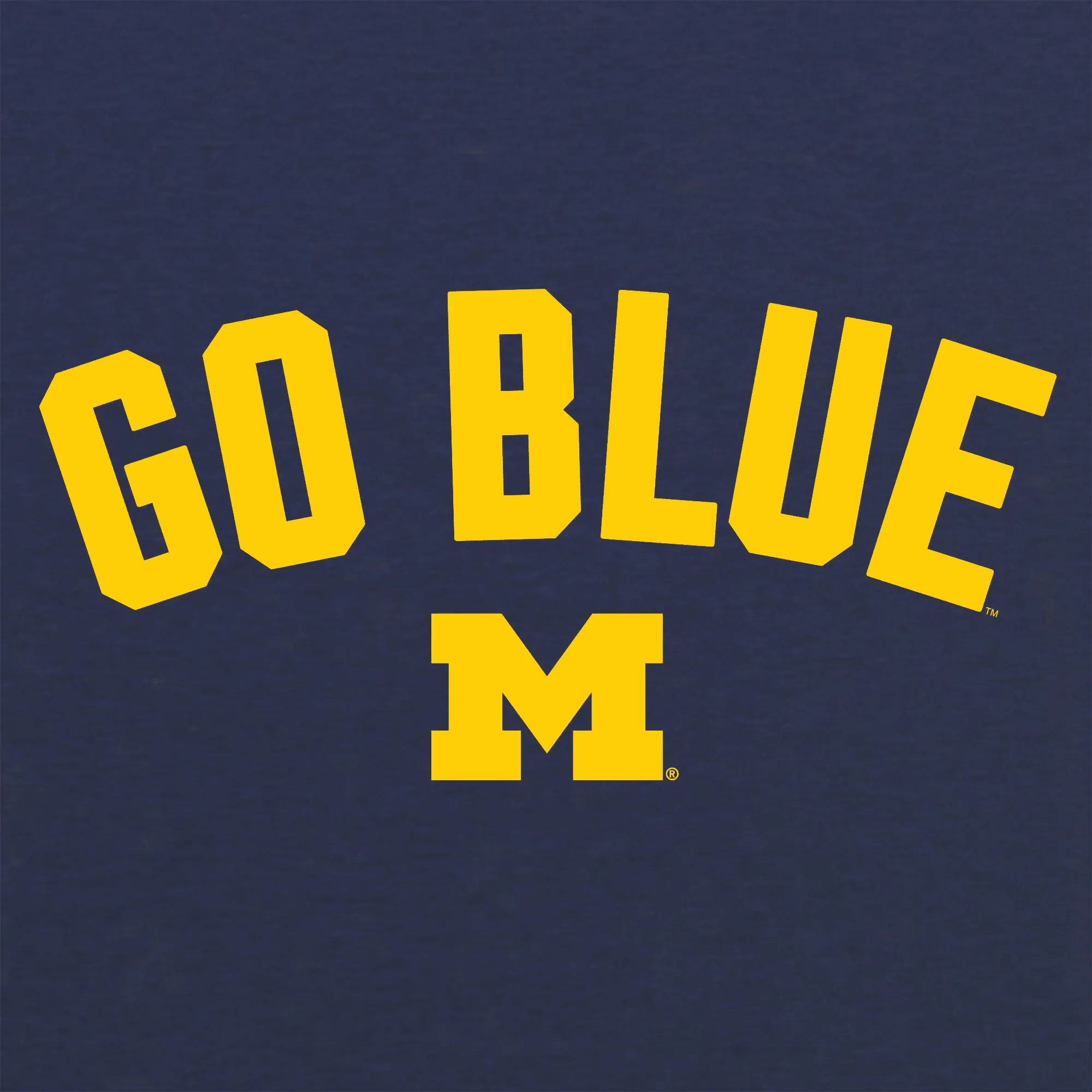 Michigan Go Blue Arc NLA Triblend T-Shirt - Vintage Navy - Image 3