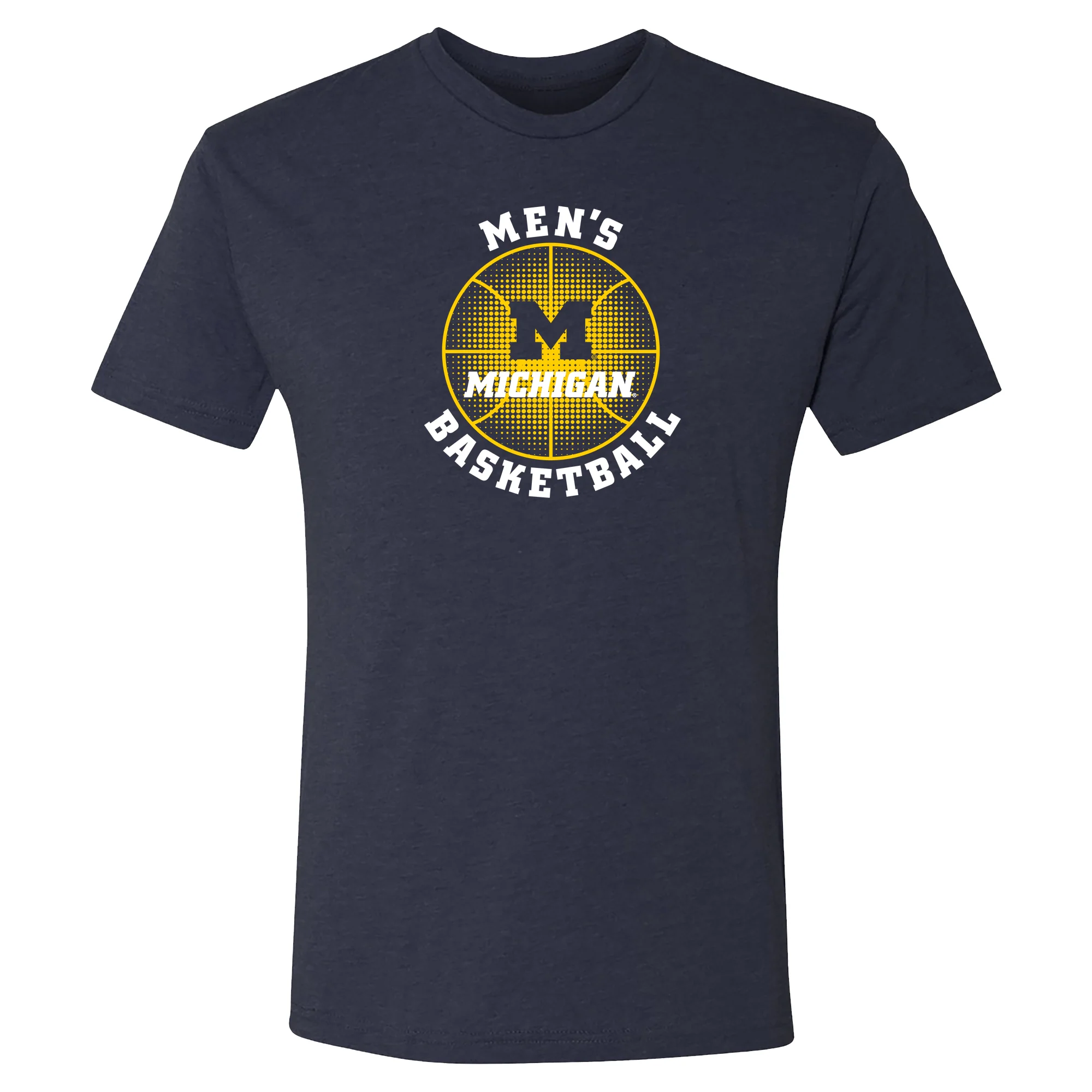 Michigan Men's Basketball Phase NLA Triblend T-Shirt - Vintage Navy