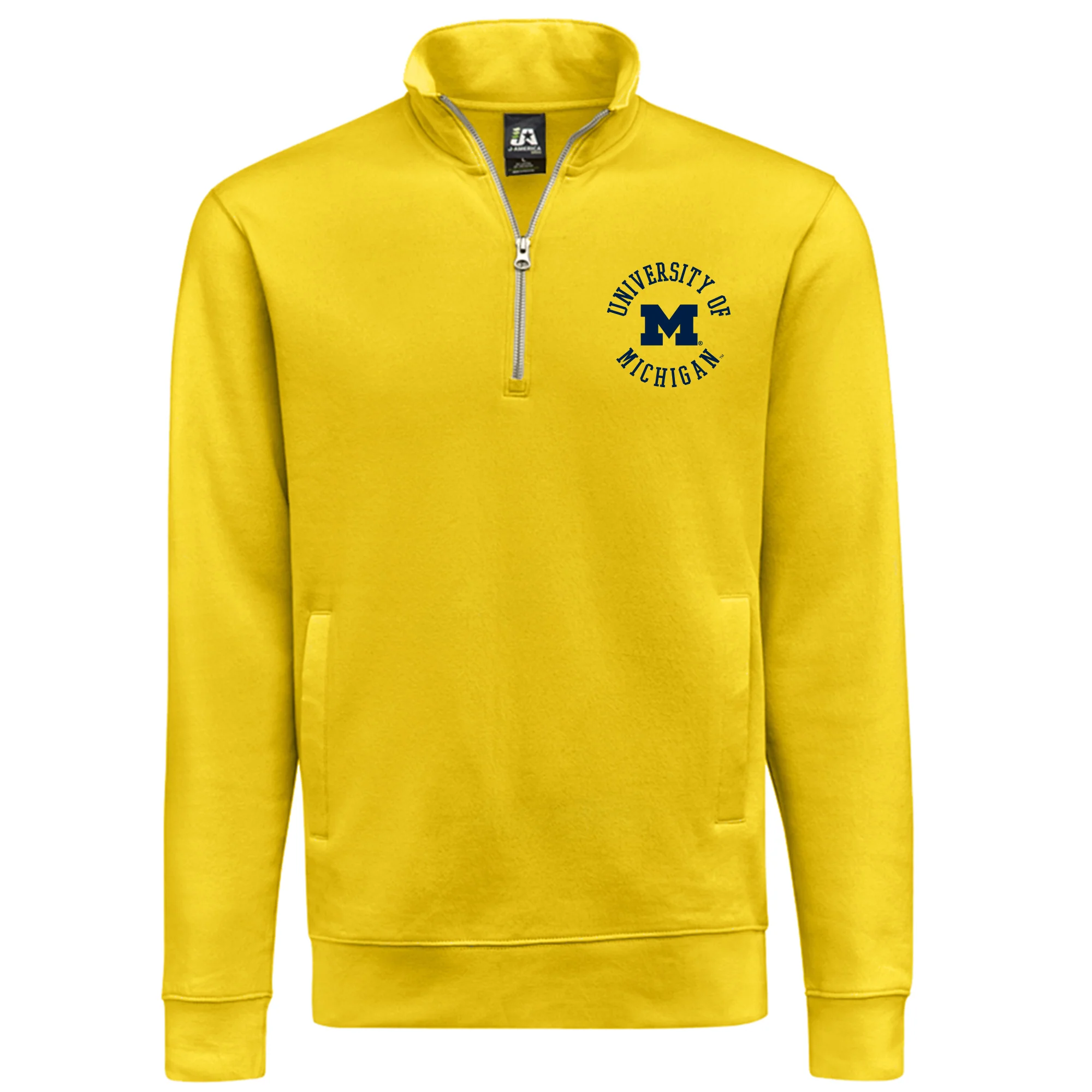 Michigan Old School Circle JA BTB 1/4 Zip - Image 2