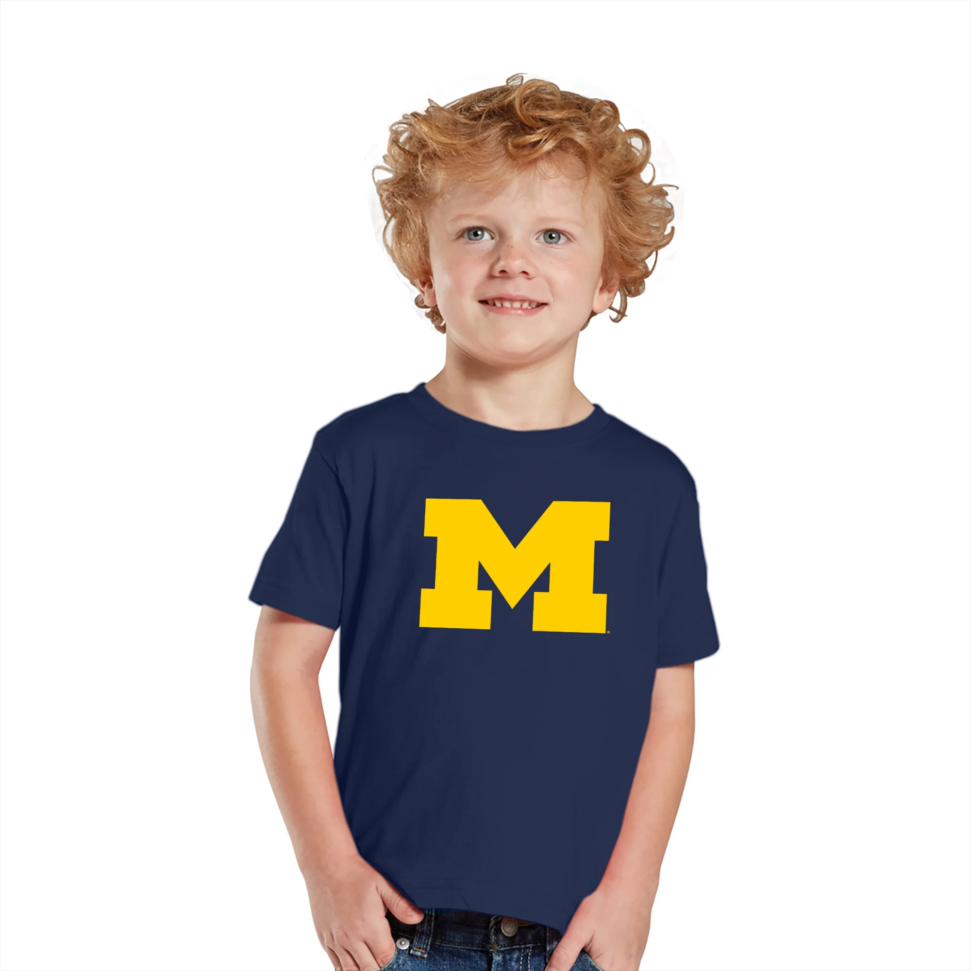 Primary Logo University of Michigan Toddler T Shirt - Navy - Image 3