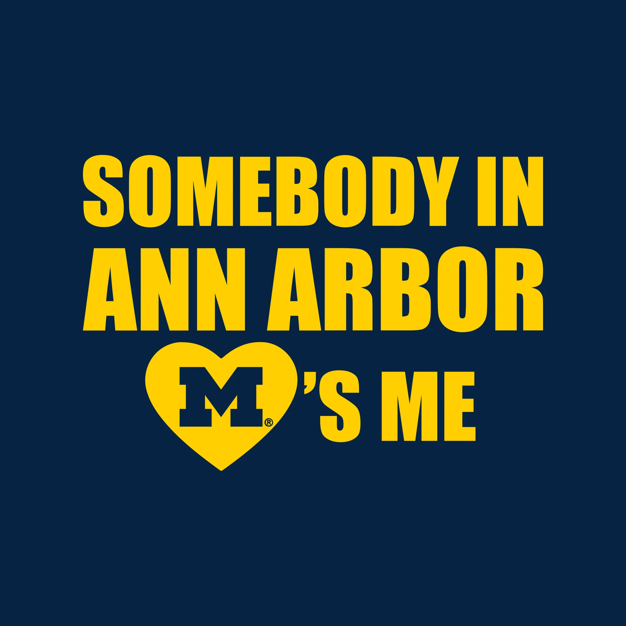 Michigan Somebody in Ann Arbor Loves Me Toddler T-Shirt - Navy - Image 2