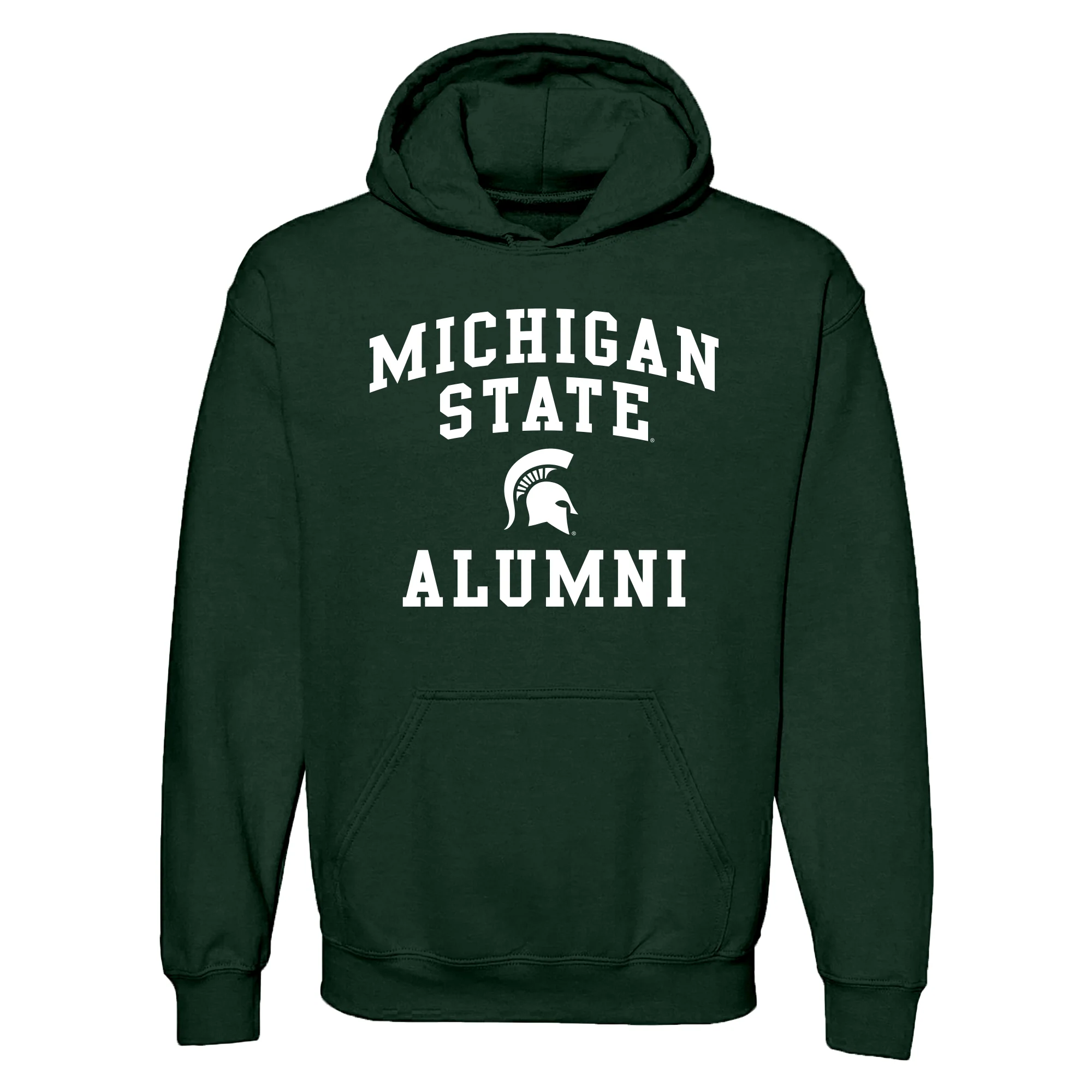 Michigan State Arch Logo Alumni Hoodie - Forest