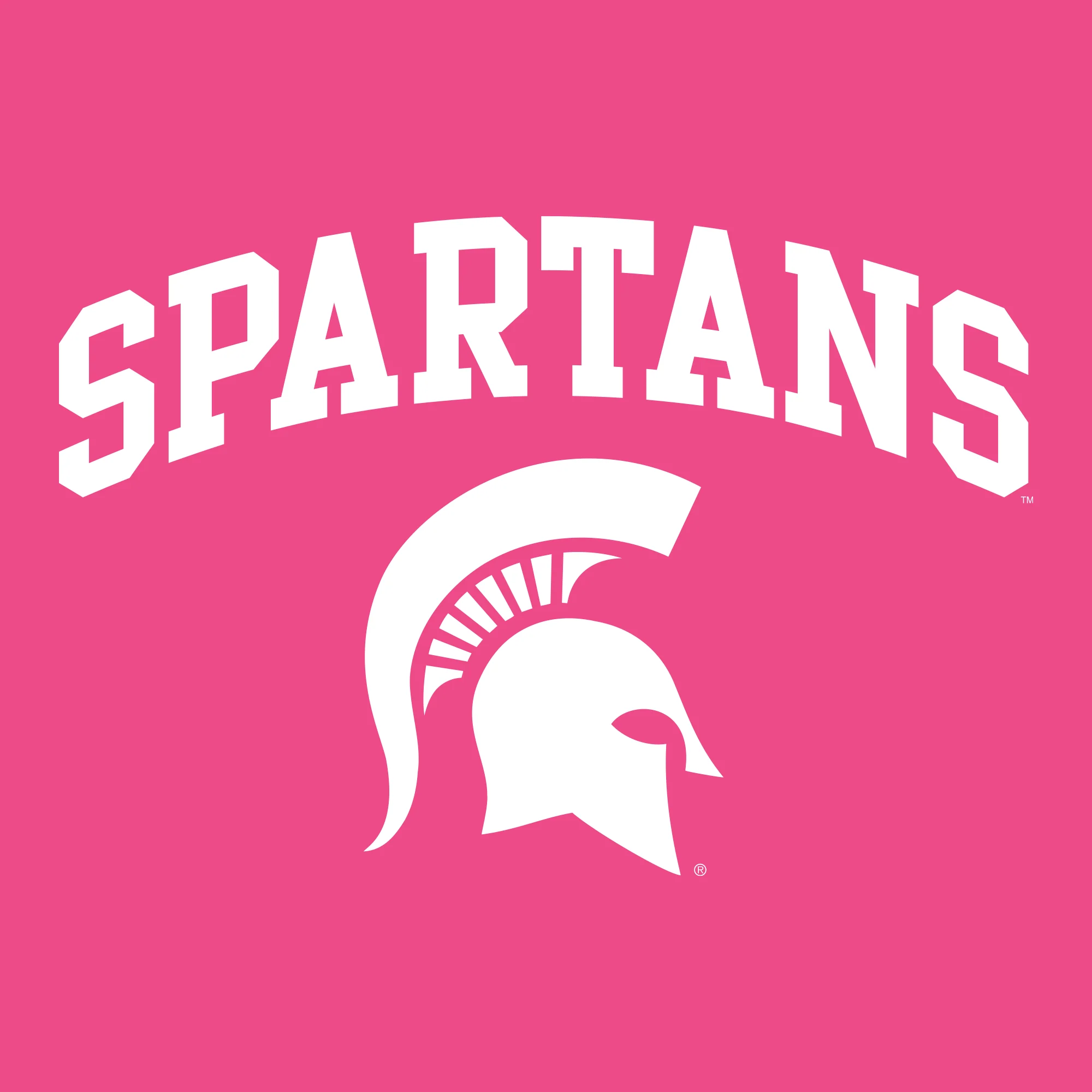 Michigan State Arch Logo Crewneck Sweatshirt - Heliconia - Image 2