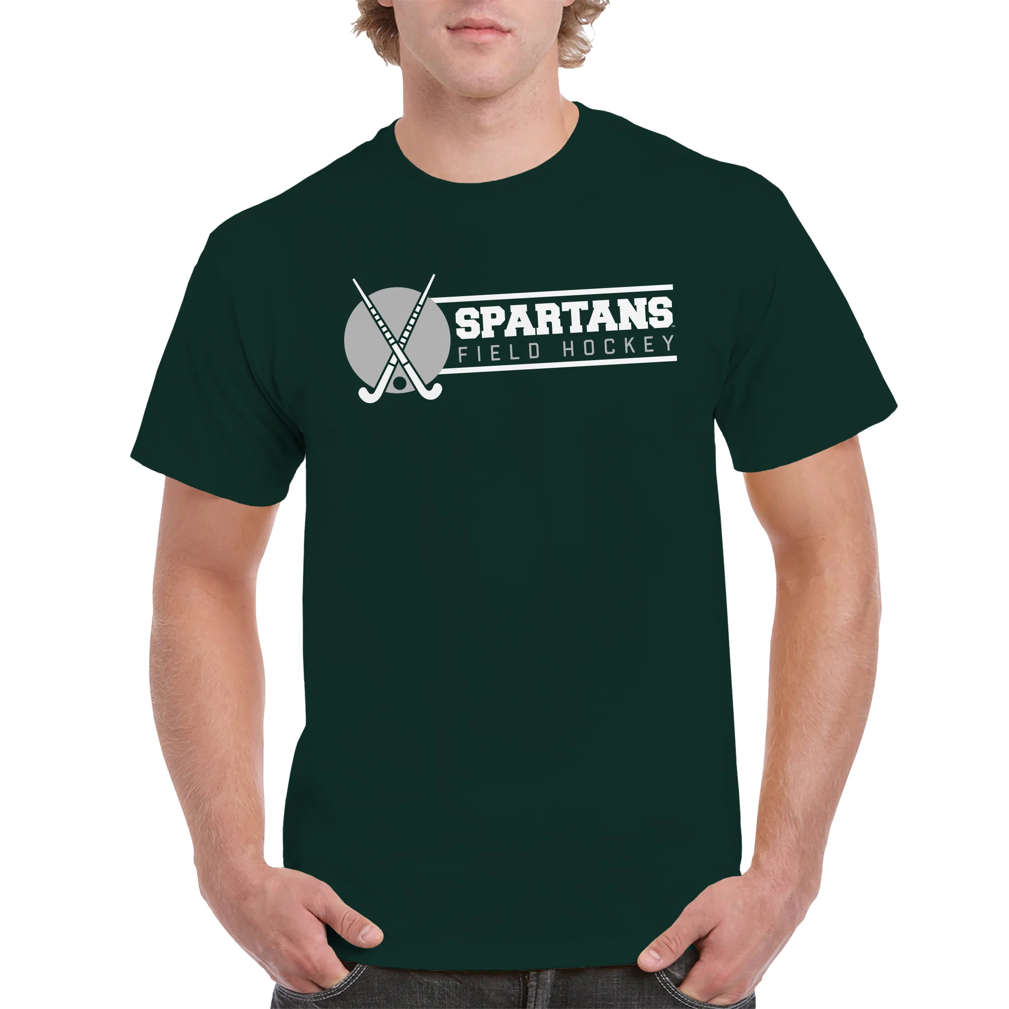 Michigan State Spartans Field Hockey Spotlight T Shirt - Forest - Image 4