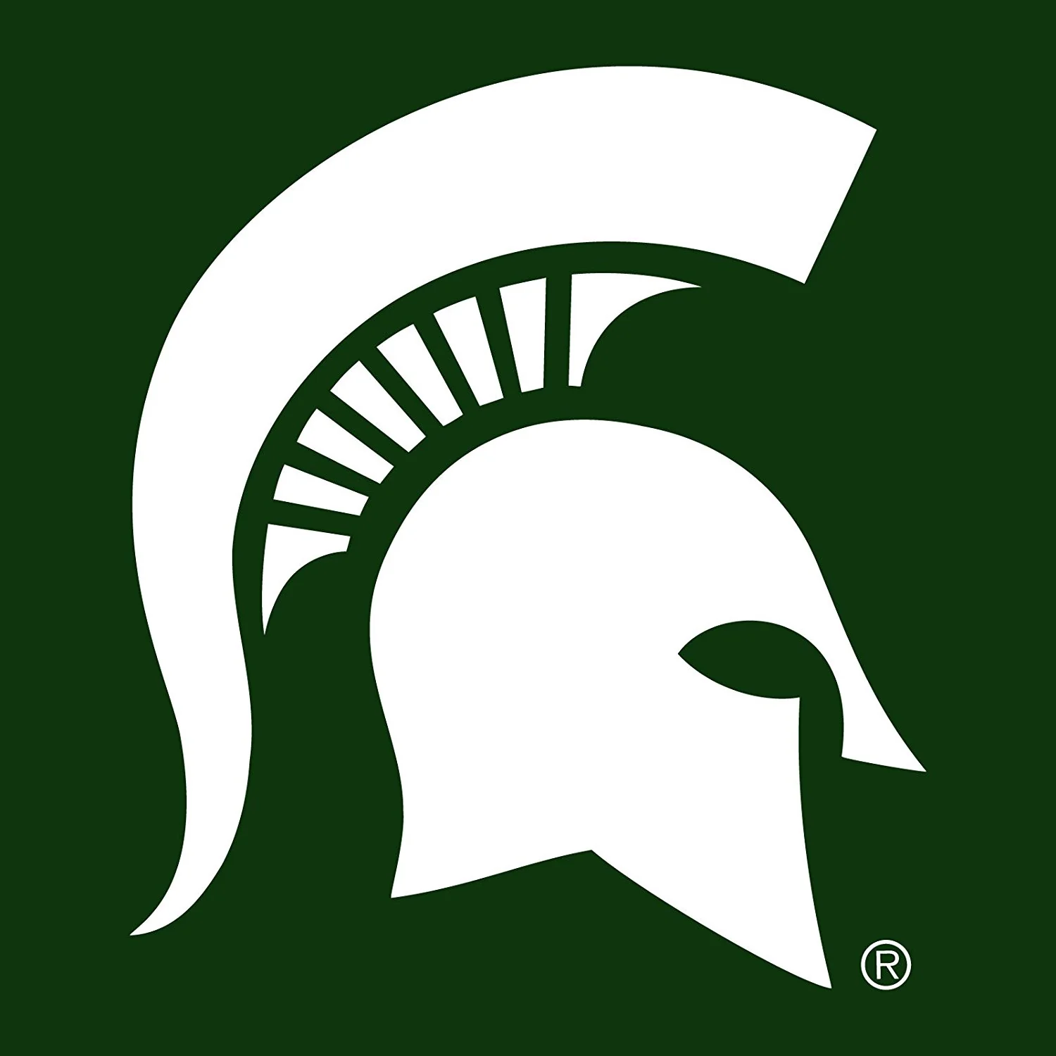 Michigan State University Spartans Primary Logo Short Sleeve T Shirt - Forest Green - Image 2
