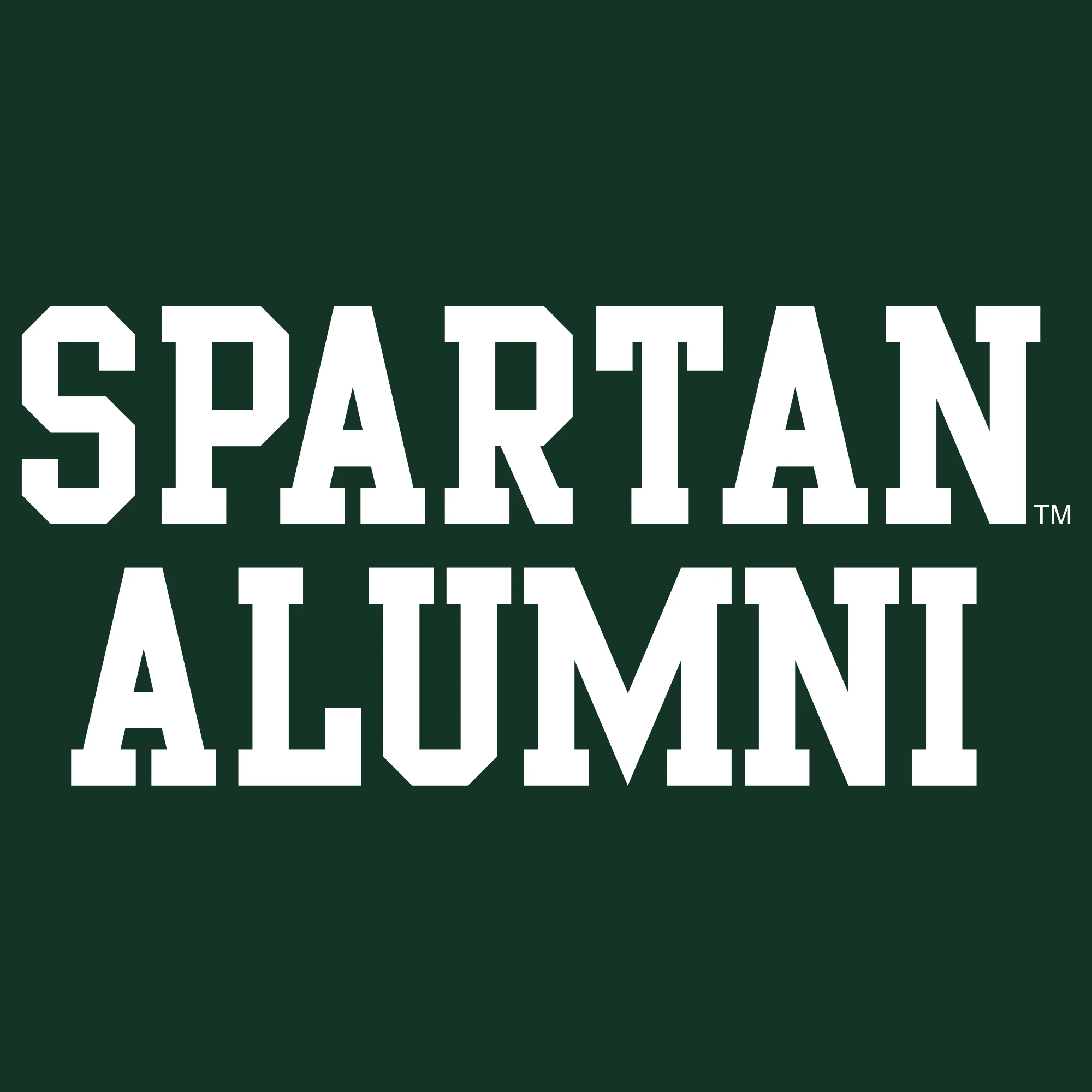 Michigan State University Spartans Basic Block Alumni NLA T Shirt - Forest - Image 2