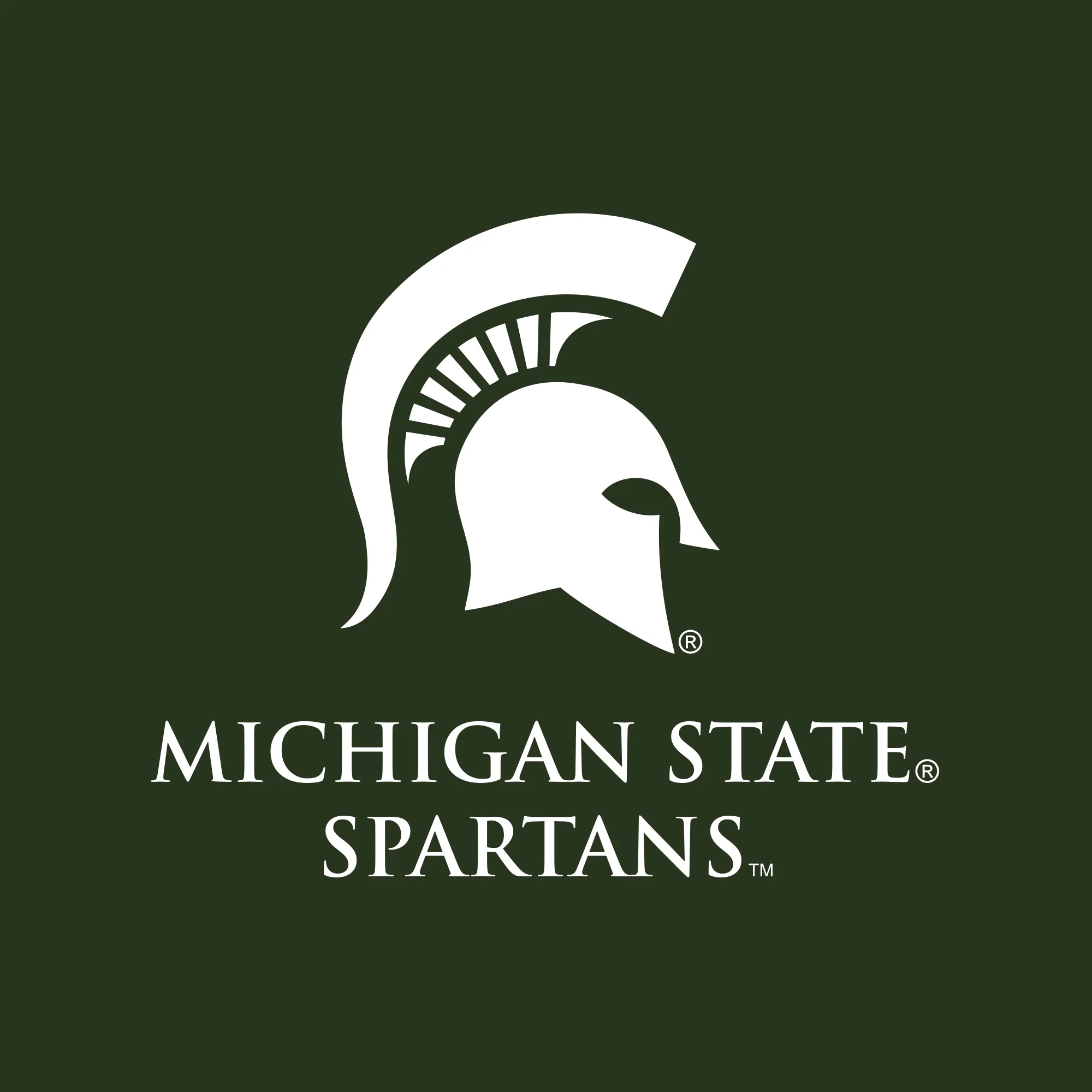 Michigan State University Spartans Classic Circle Short Sleeve T Shirt - Forest - Image 2