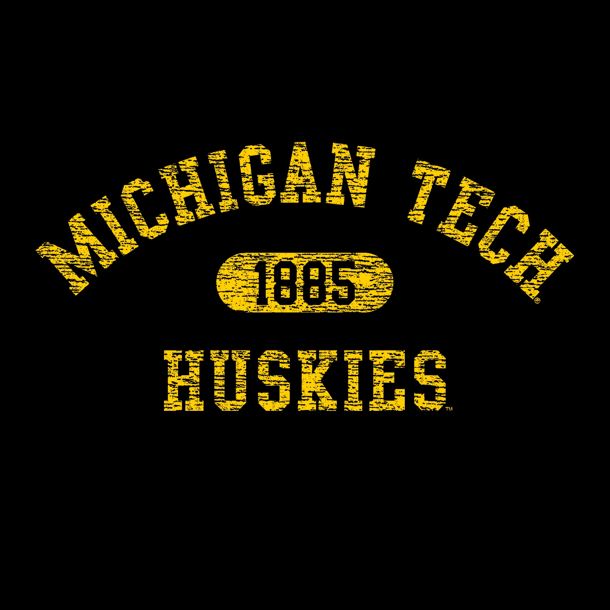 Michigan Tech Athletic Arch Hoodie - Black - Image 2