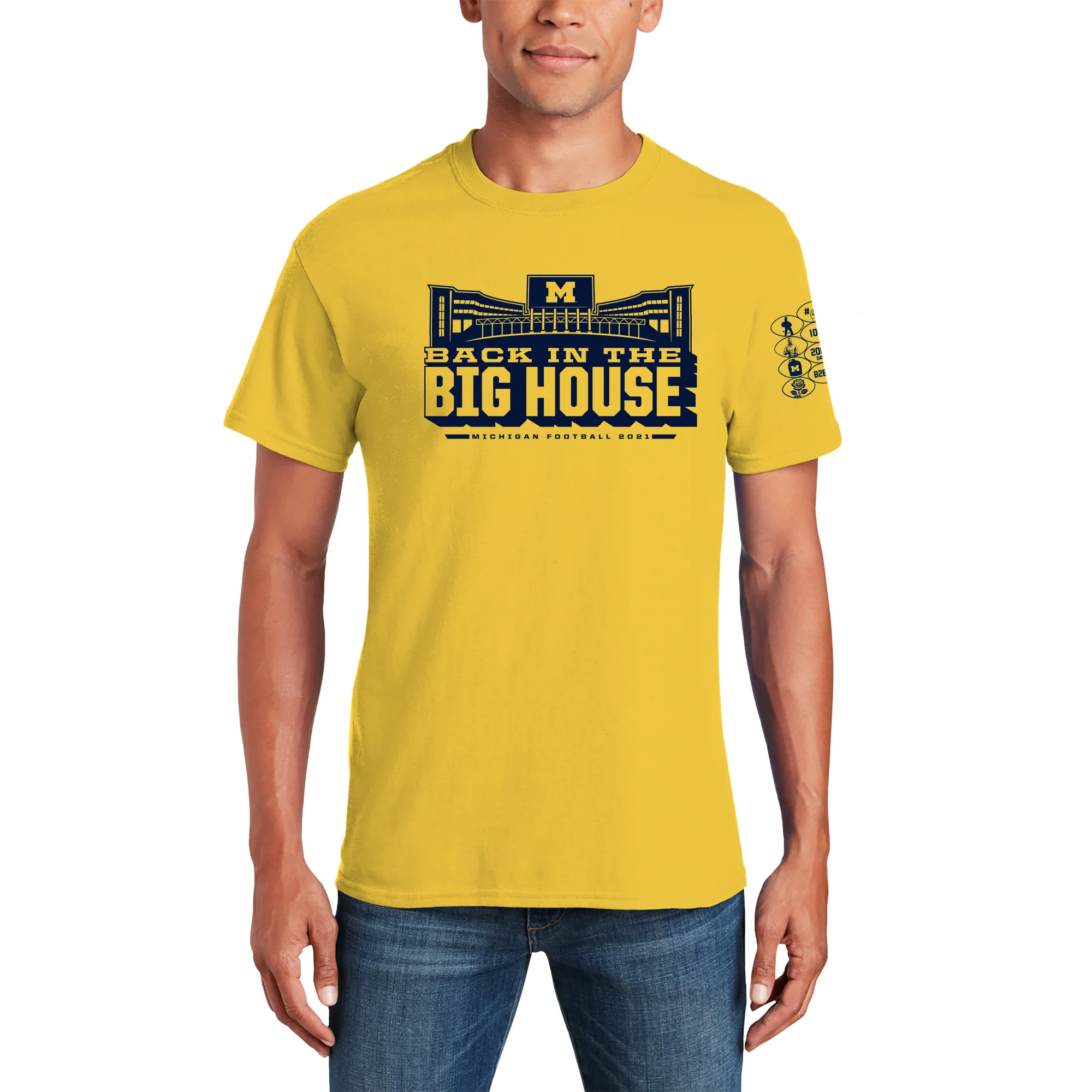 Michigan 2021 Throwback Season Tee - Winning Streak Edition - Daisy - Image 5